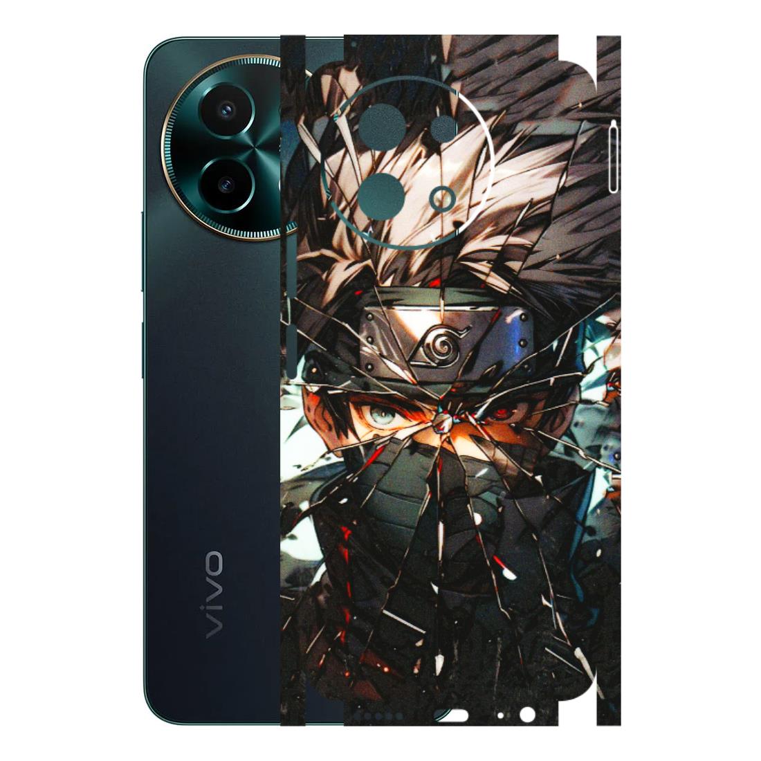 VIVO Y Series Phone Skins (All Models) - Kakashi Shattered Glass Effect - 3D Embossed Finish (L-237) Vivo Y58 5G