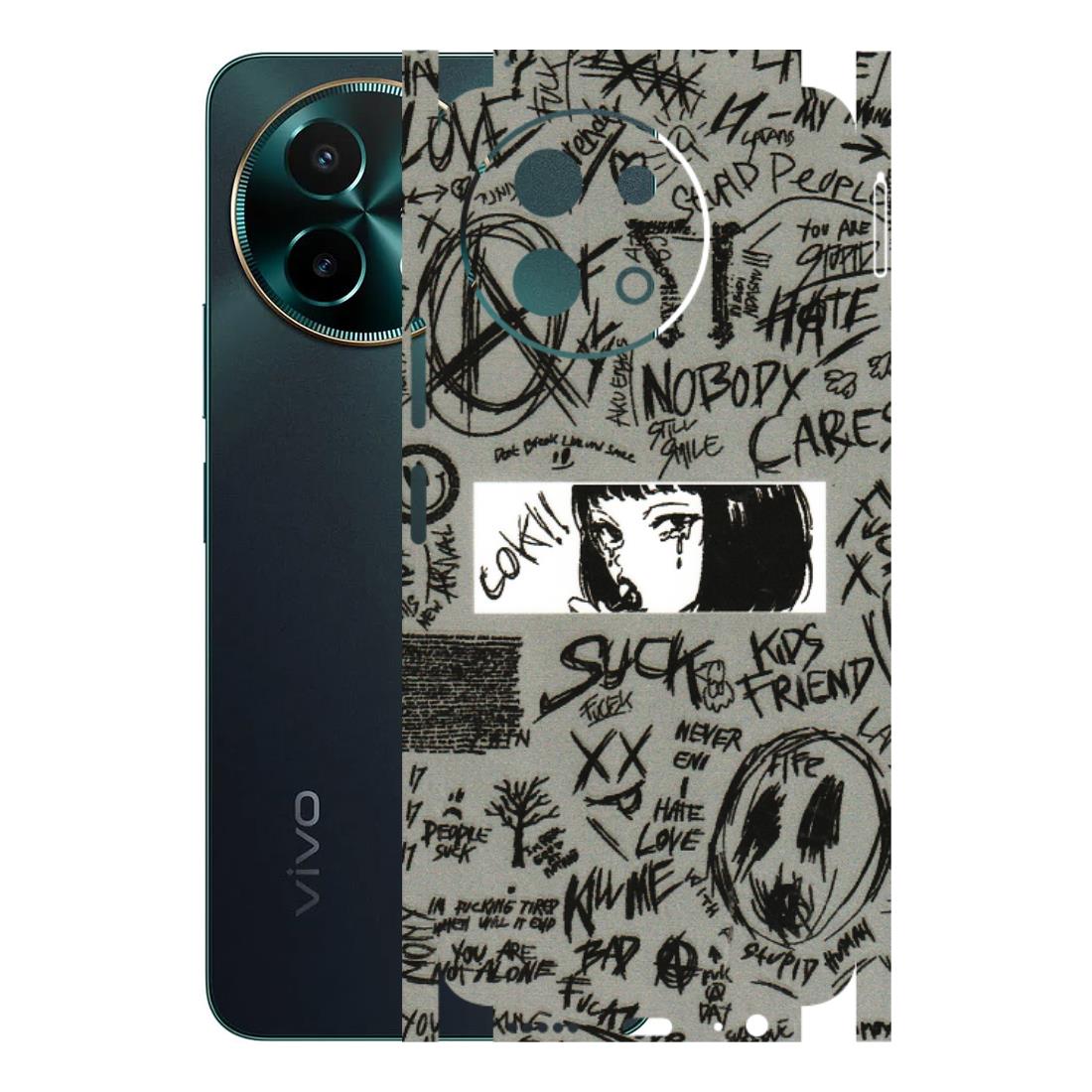 VIVO Y Series Phone Skins (All Models) - Never Have Love Anime - 3D Embossed Finish (L-260) Vivo Y58 5G