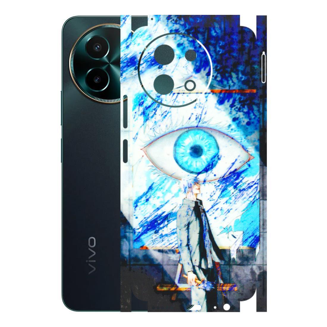 VIVO Y Series Phone Skins (All Models) - Anime Sea Blue Eye - 3D Embossed Finish (L-318) Vivo Y58 5G