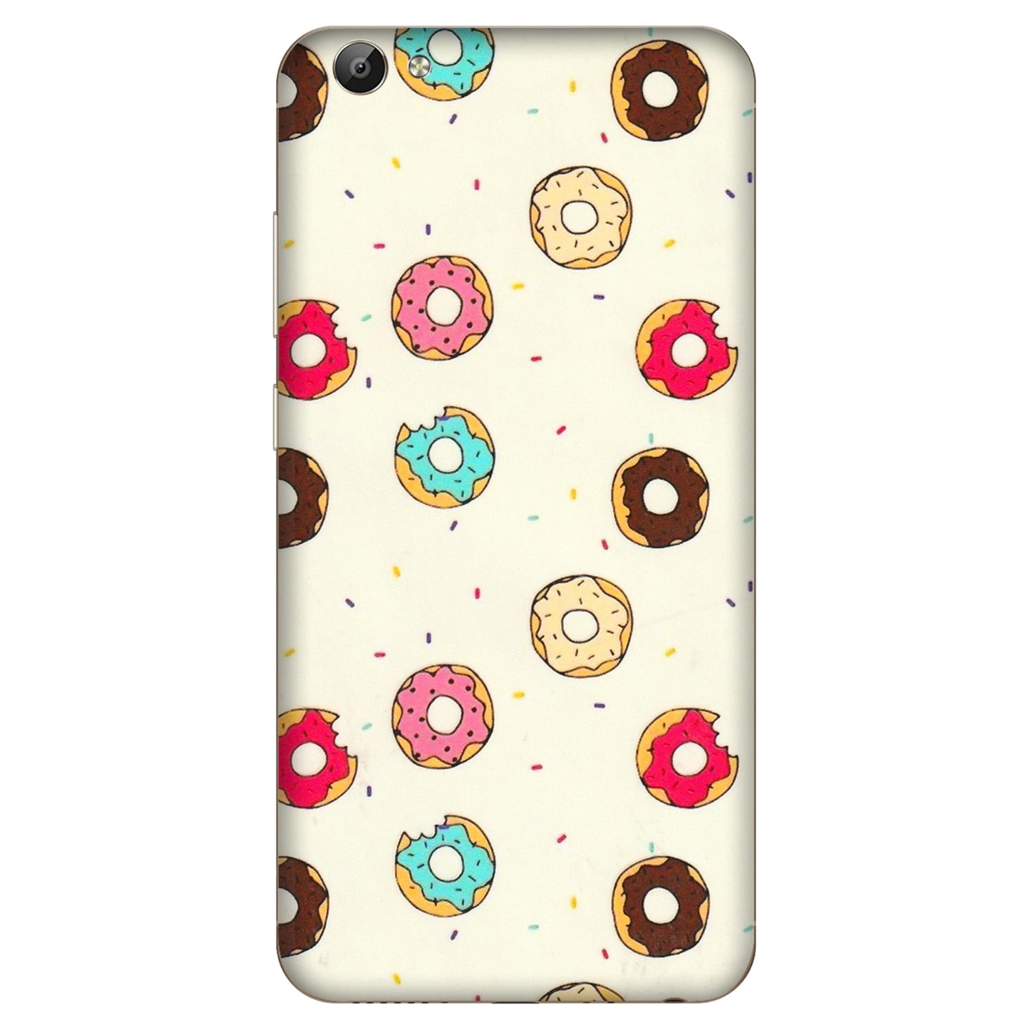 VIVO Y Series Phone Skins (All Models) - Mini Donuts Doodle Art - 3D Embossed Finish (L-122) Vivo Y66