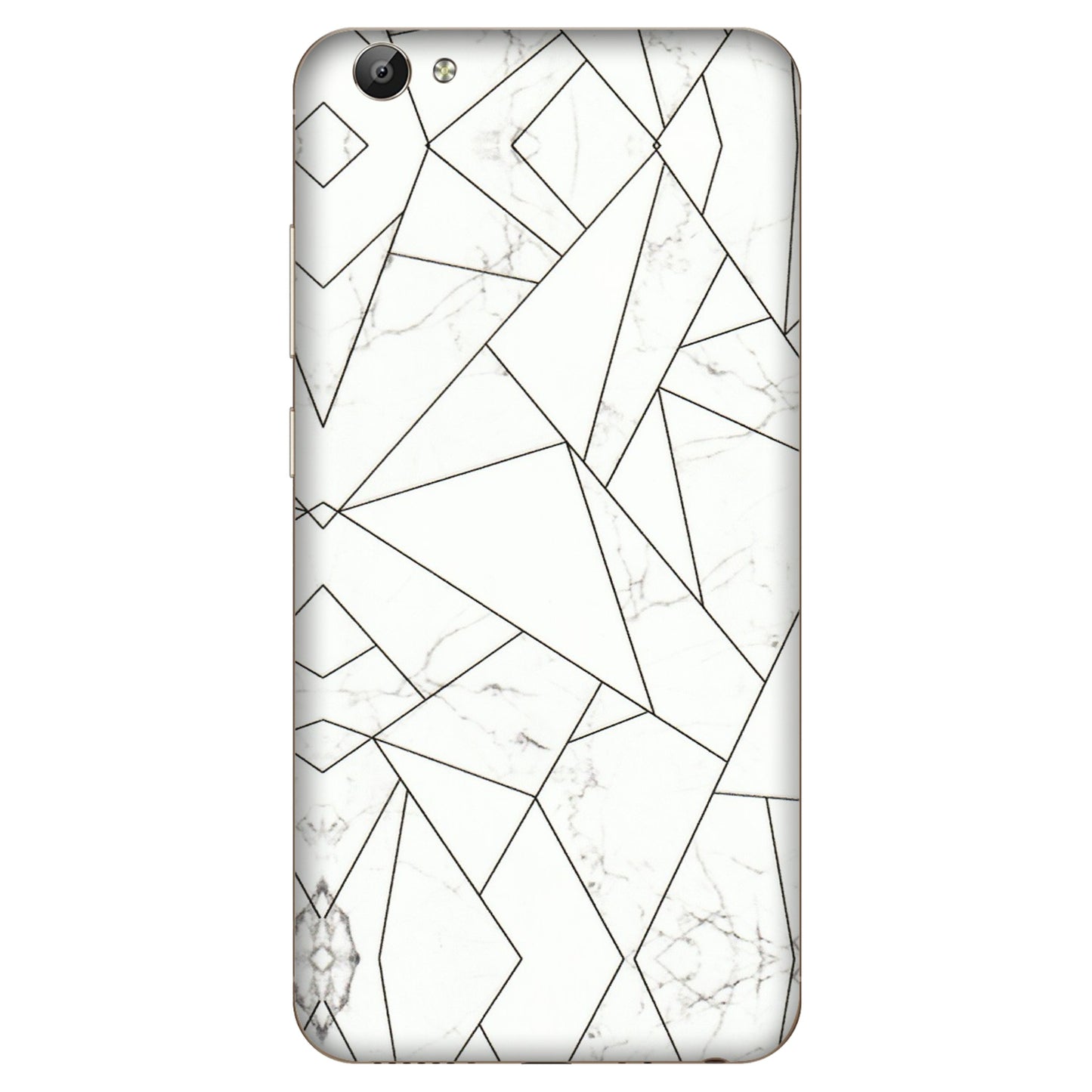 VIVO Y Series Phone Skins (All Models) - Luxury White Marble Effect - 3D Embossed Finish (L-168) Vivo Y66