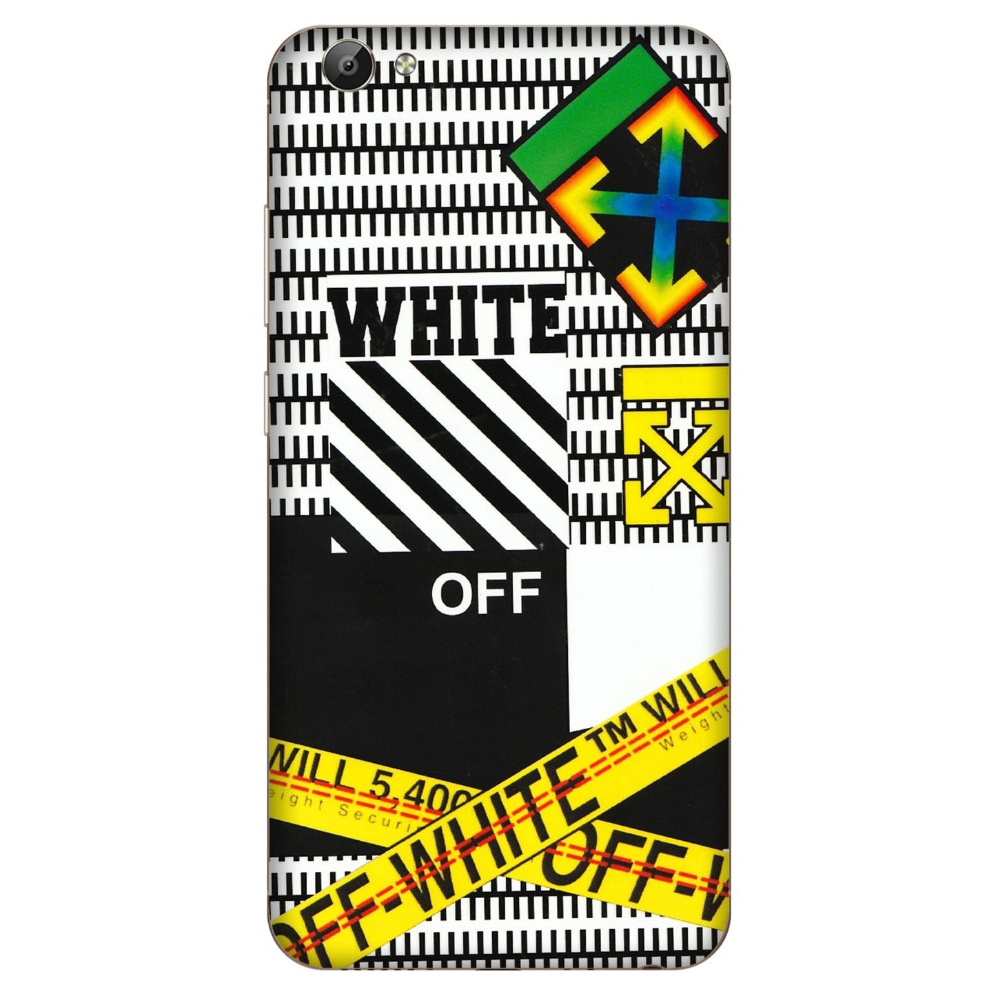 VIVO Y Series Phone Skins (All Models) - White Off Abstract - 3D Embossed Finish (L-172) Vivo Y66