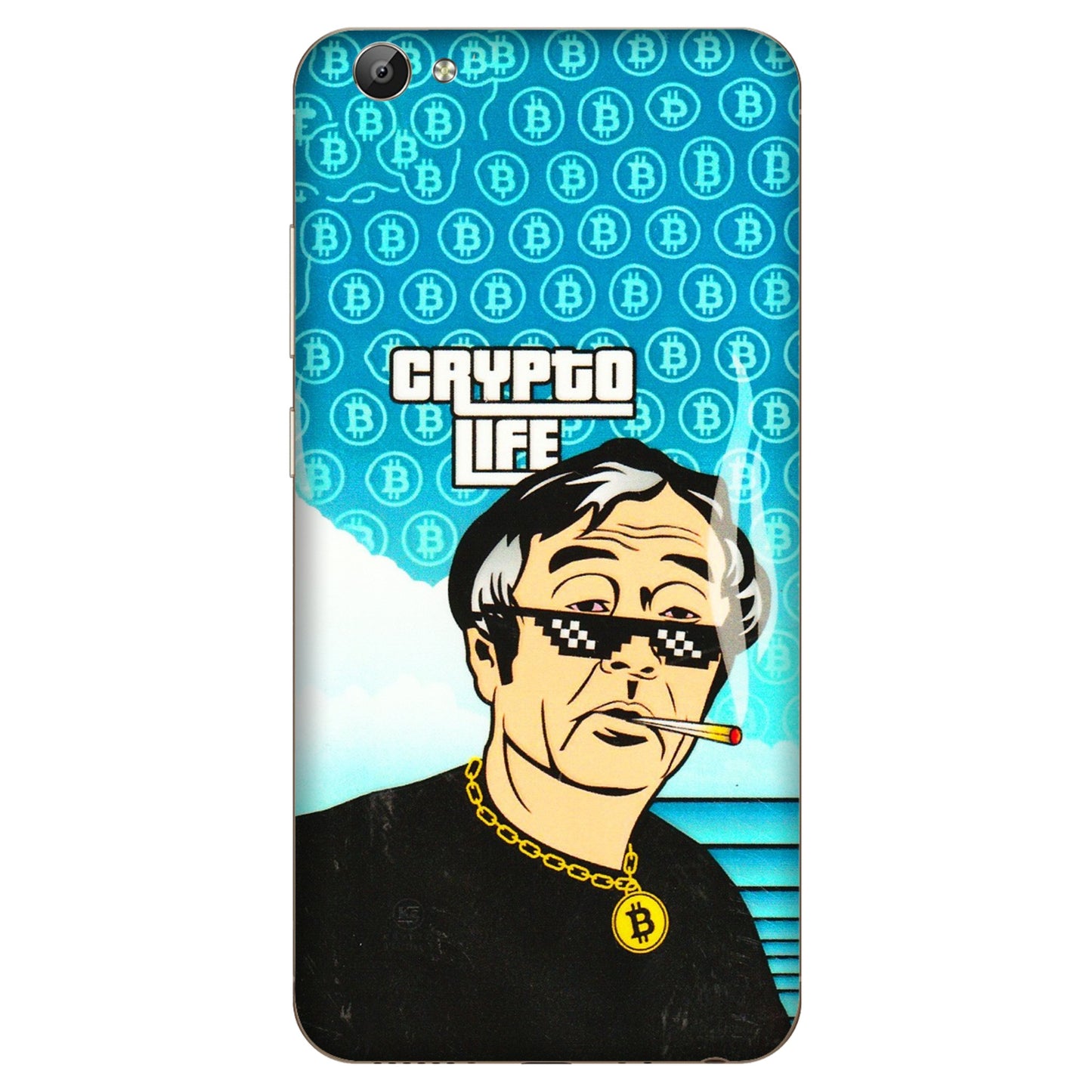 VIVO Y Series Phone Skins (All Models) - Crypto Thug Life - 3D Embossed Finish (L-179) Vivo Y66