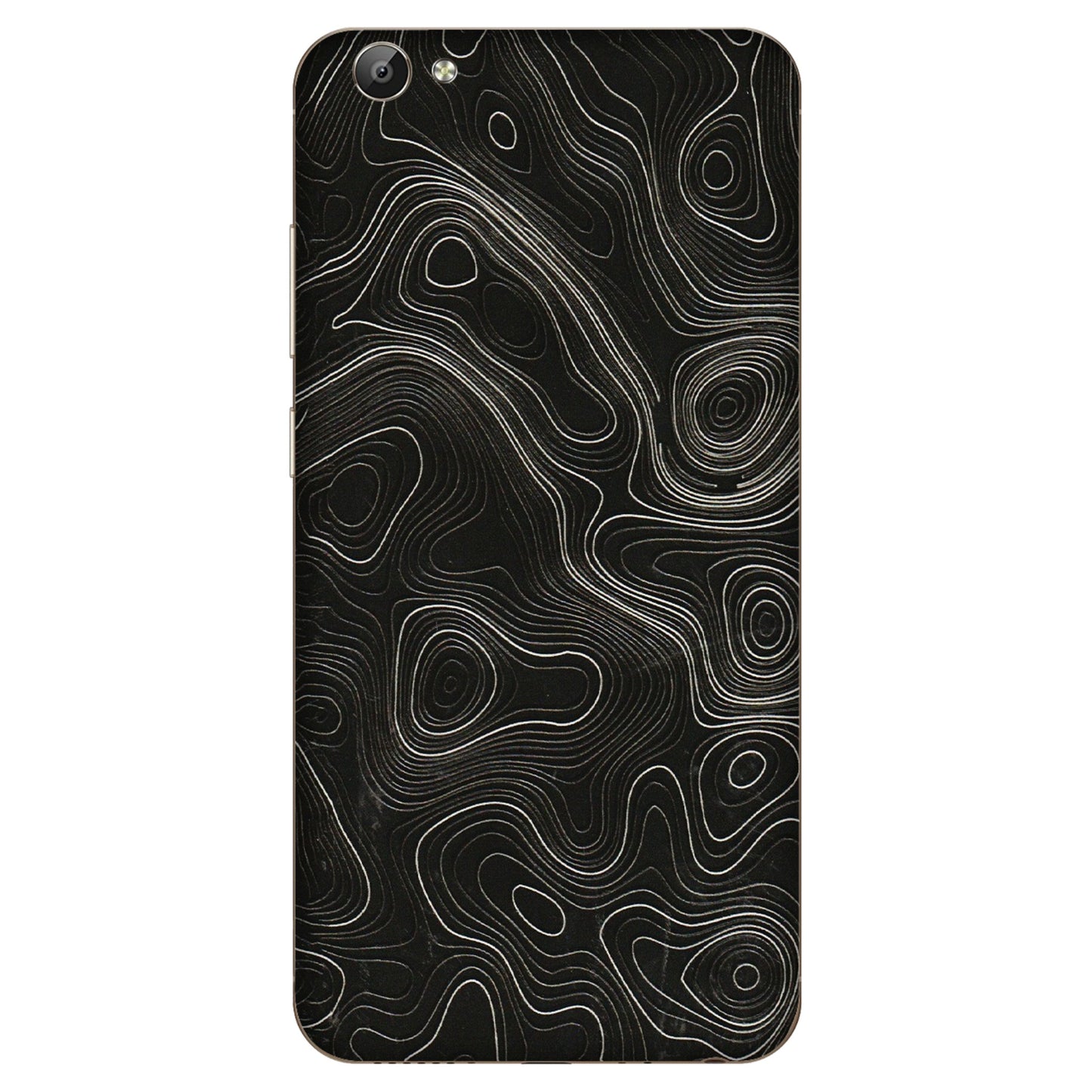 VIVO Y Series Phone Skins (All Models) - Black Swirl - 3D Embossed Finish (L-196) Vivo Y66
