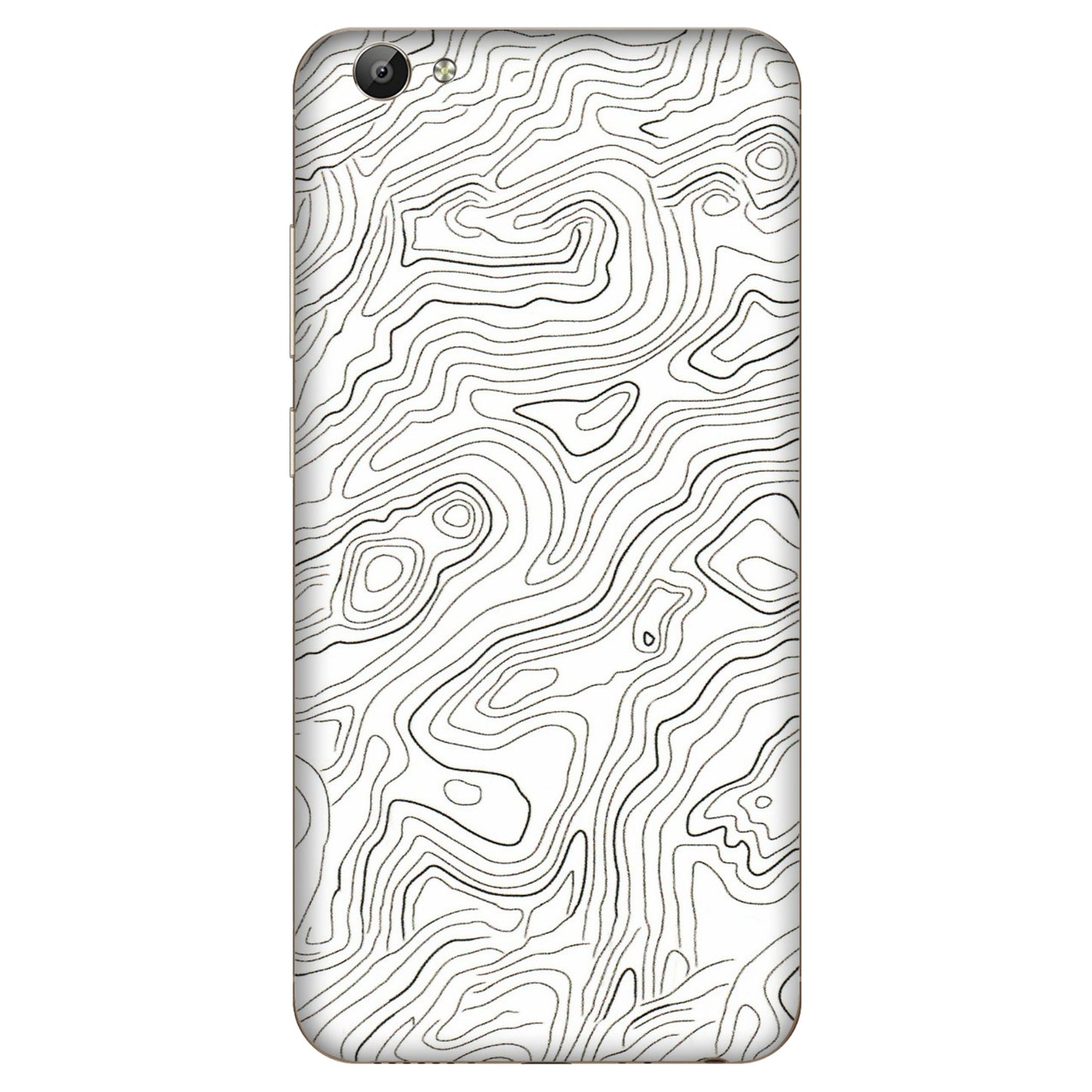 VIVO Y Series Phone Skins (All Models) - White Black Swirls - 3D Embossed Finish (L-219) Vivo Y66