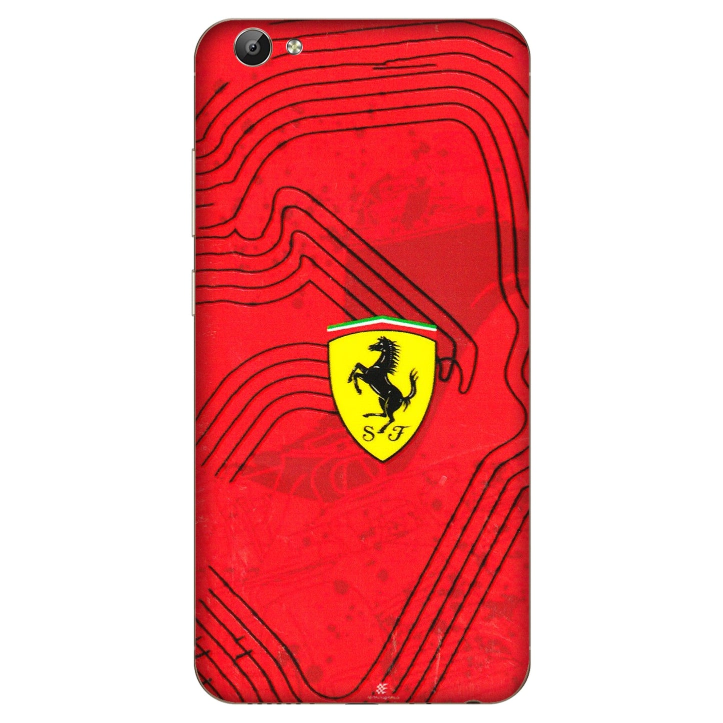 VIVO Y Series Phone Skins (All Models) - Red Ferrari Logo Stylish - 3D Embossed Finish (L-238) Vivo Y66