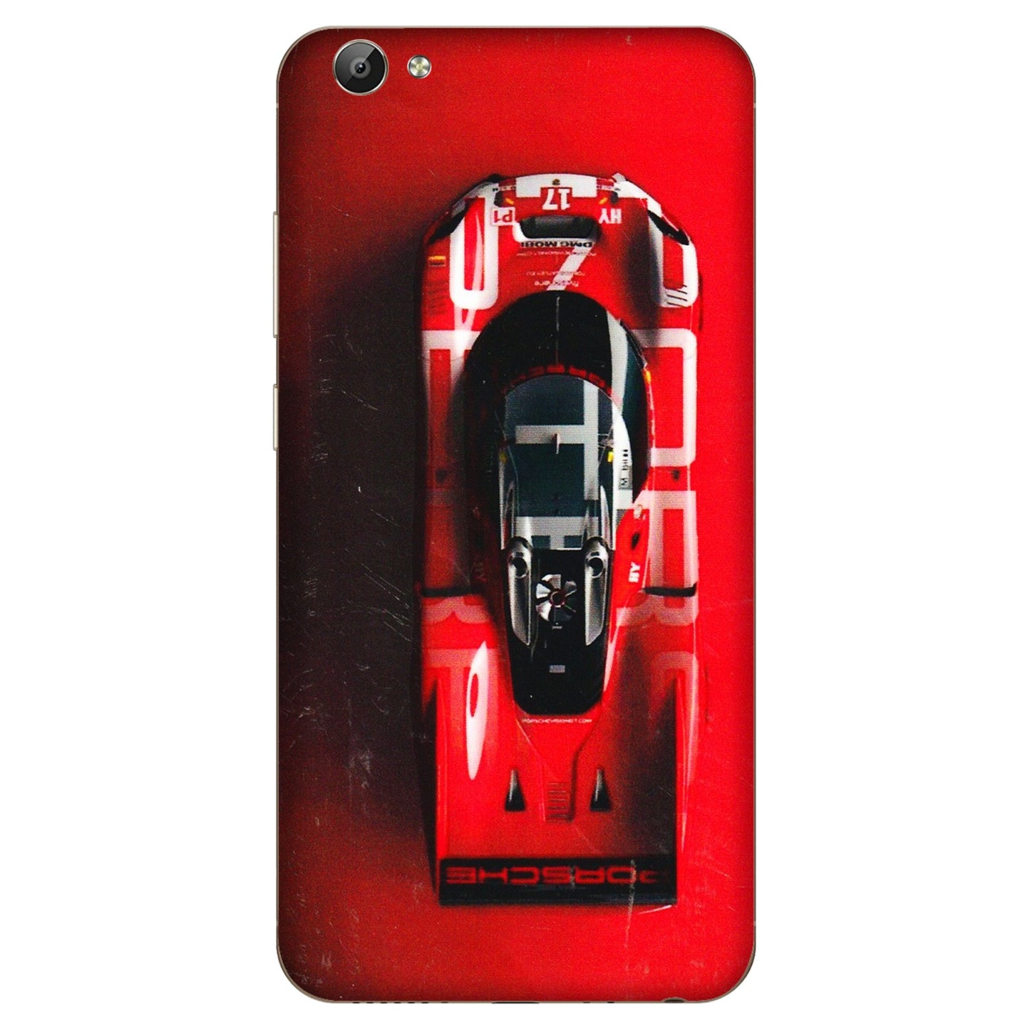 VIVO Y Series Phone Skins (All Models) - Red Porsche Car Logo - 3D Embossed Finish (L-315) Vivo Y66