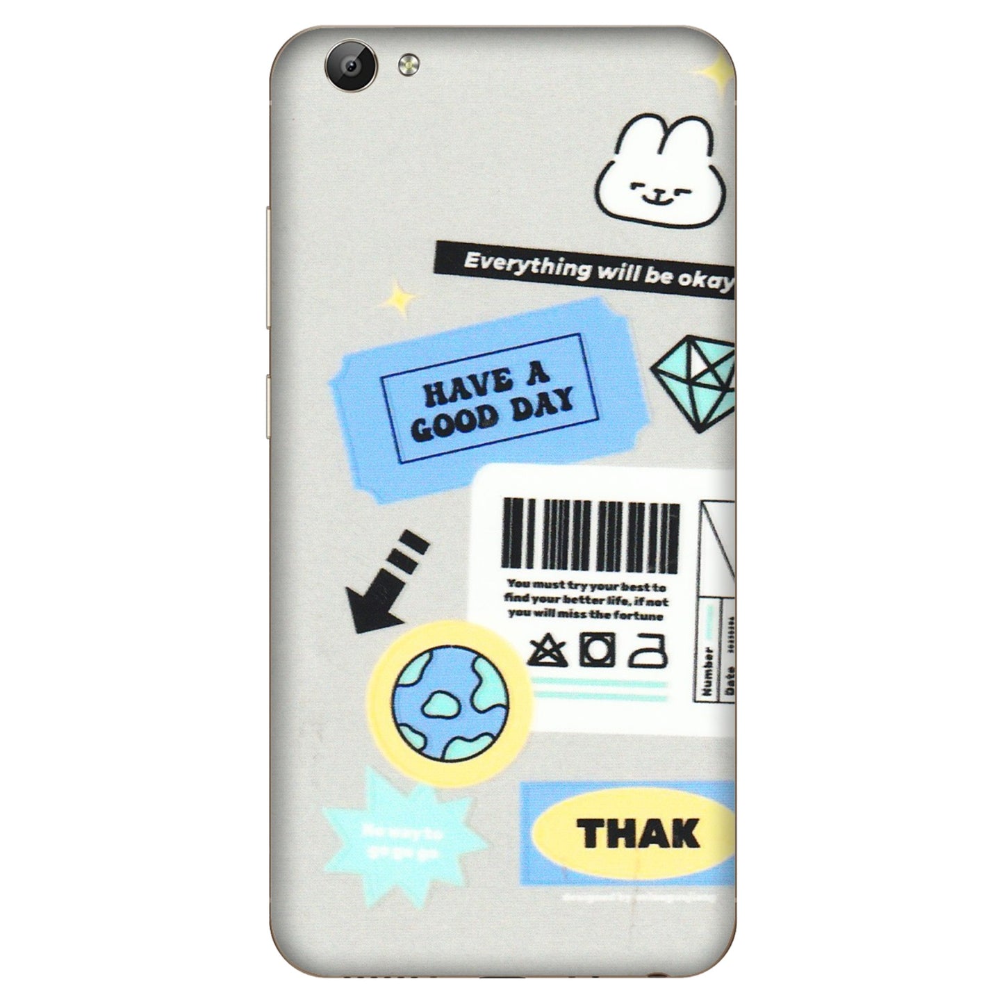 VIVO Y Series Phone Skins (All Models) - Will Be Okay Design - 3D Embossed Finish (L-316) Vivo Y66