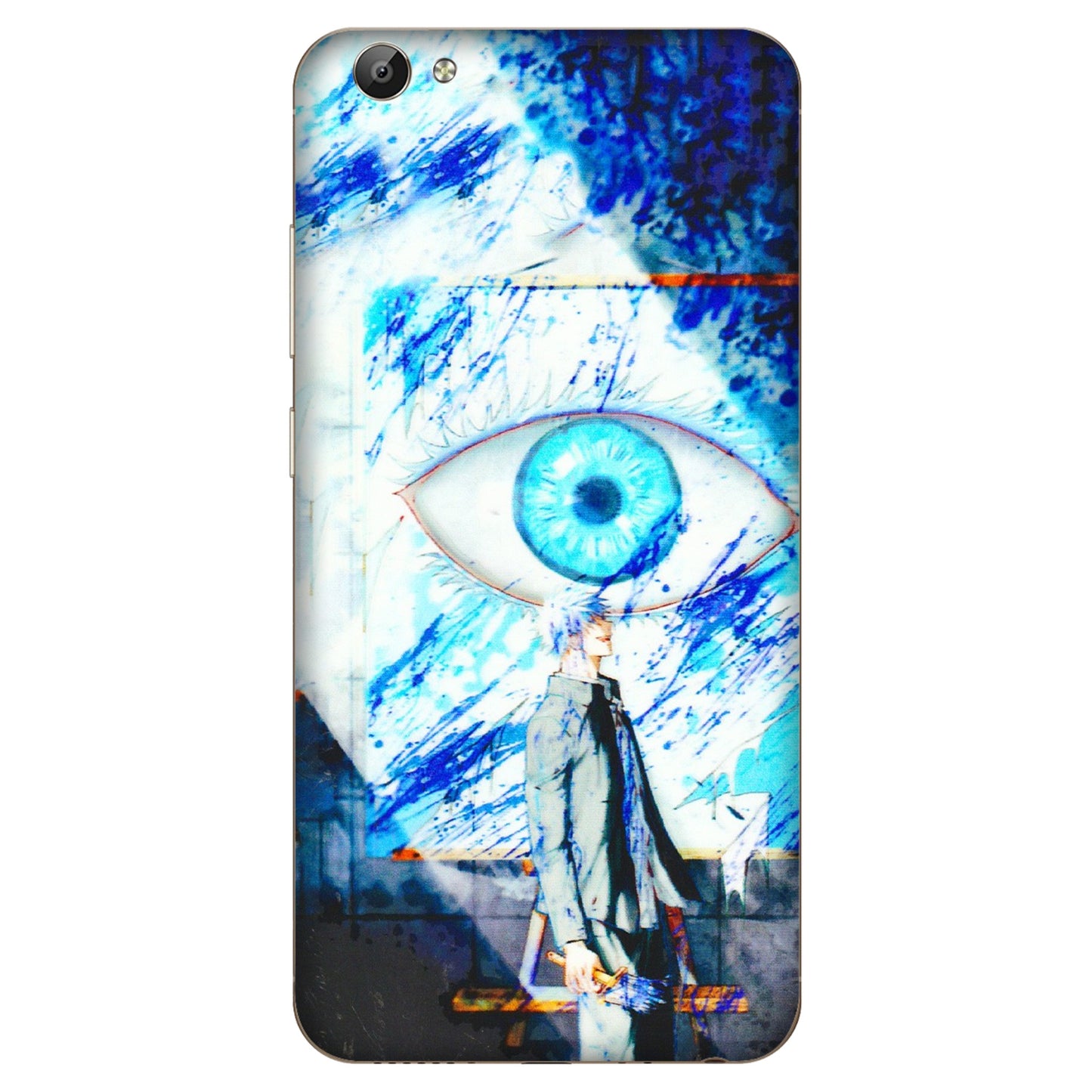 VIVO Y Series Phone Skins (All Models) - Anime Sea Blue Eye - 3D Embossed Finish (L-318) Vivo Y66