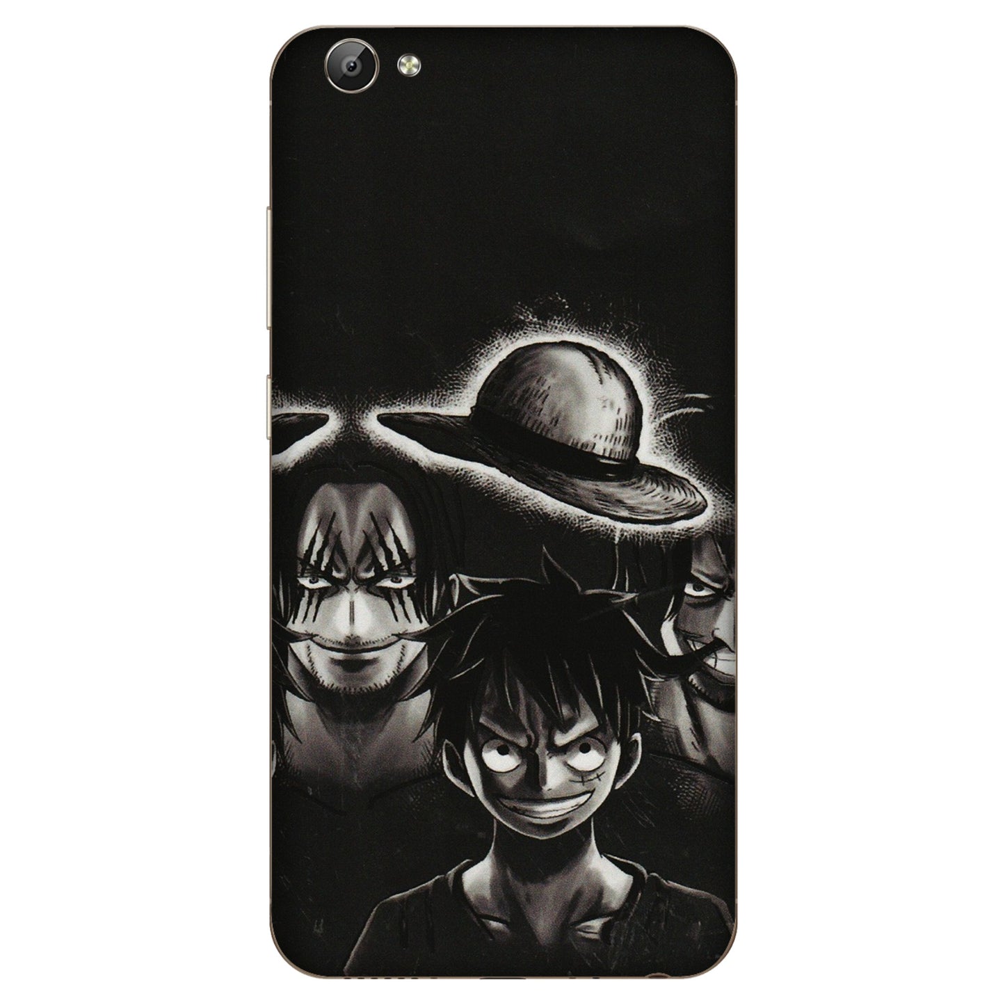 VIVO Y Series Phone Skins (All Models) - Black Luffy Hat - 3D Embossed Finish (L-57) Vivo Y66