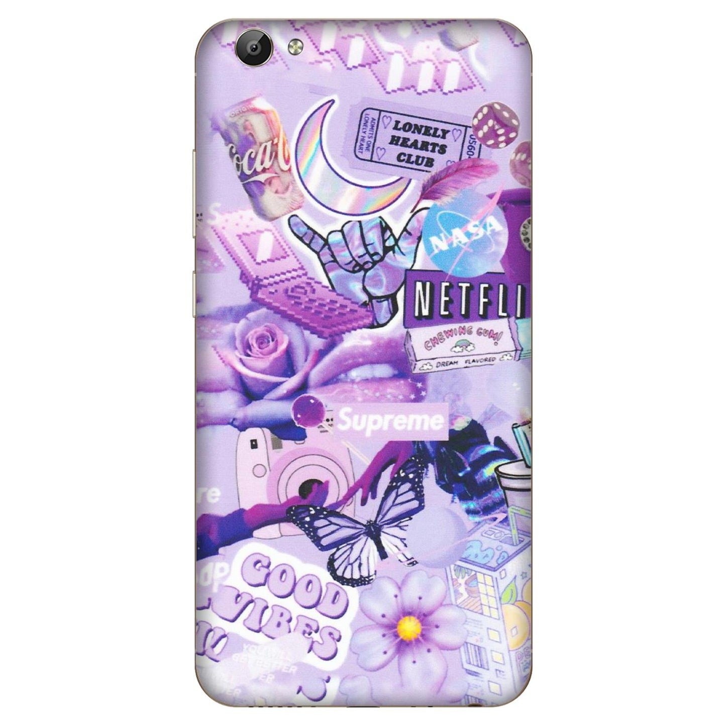 VIVO Y Series Phone Skins (All Models) - Supreme Purple Magic - Matte Finish (M-88) Vivo Y66