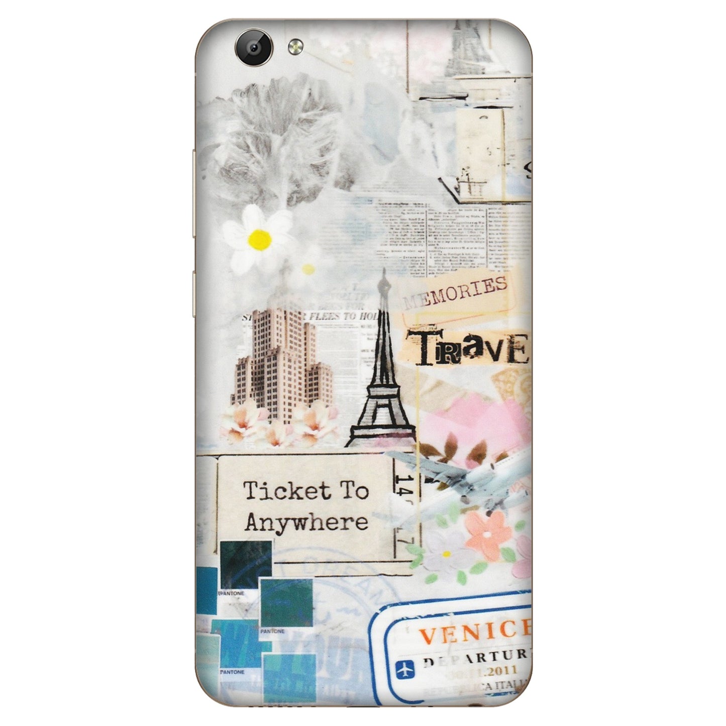 VIVO Y Series Phone Skins (All Models) - Travel Memories - Transparent Finish (T-09) Vivo Y66