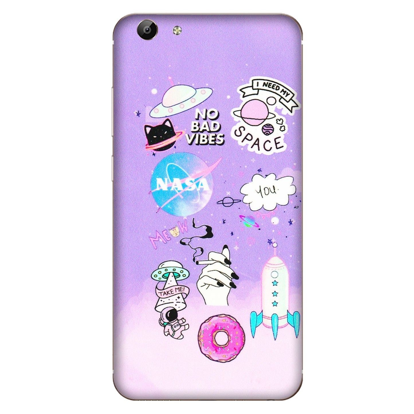 VIVO Y Series Phone Skins (All Models) - I Need My Nasa Skin - 3D Embossed Finish (L-149) Vivo Y69