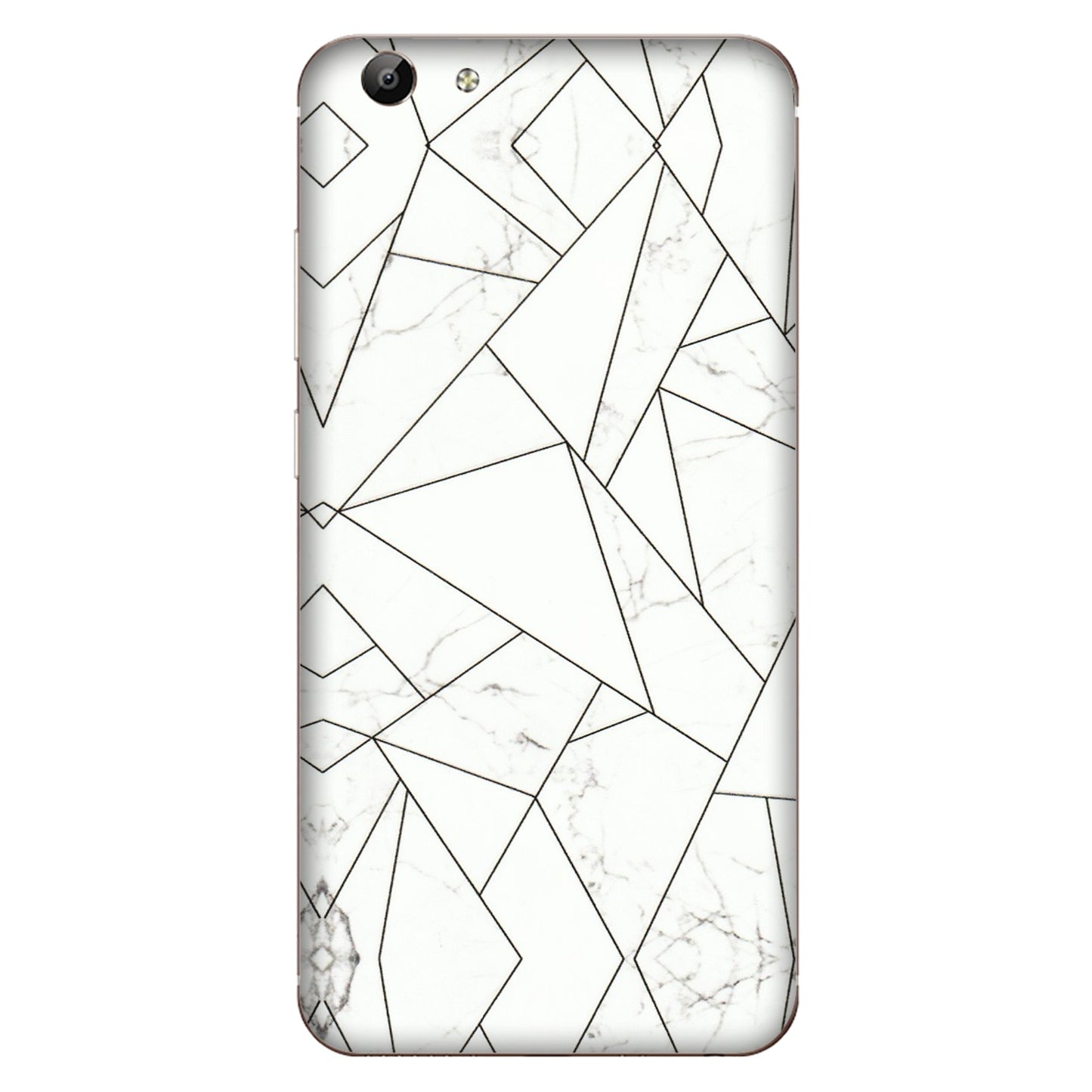 VIVO Y Series Phone Skins (All Models) - Luxury White Marble Effect - 3D Embossed Finish (L-168) Vivo Y69