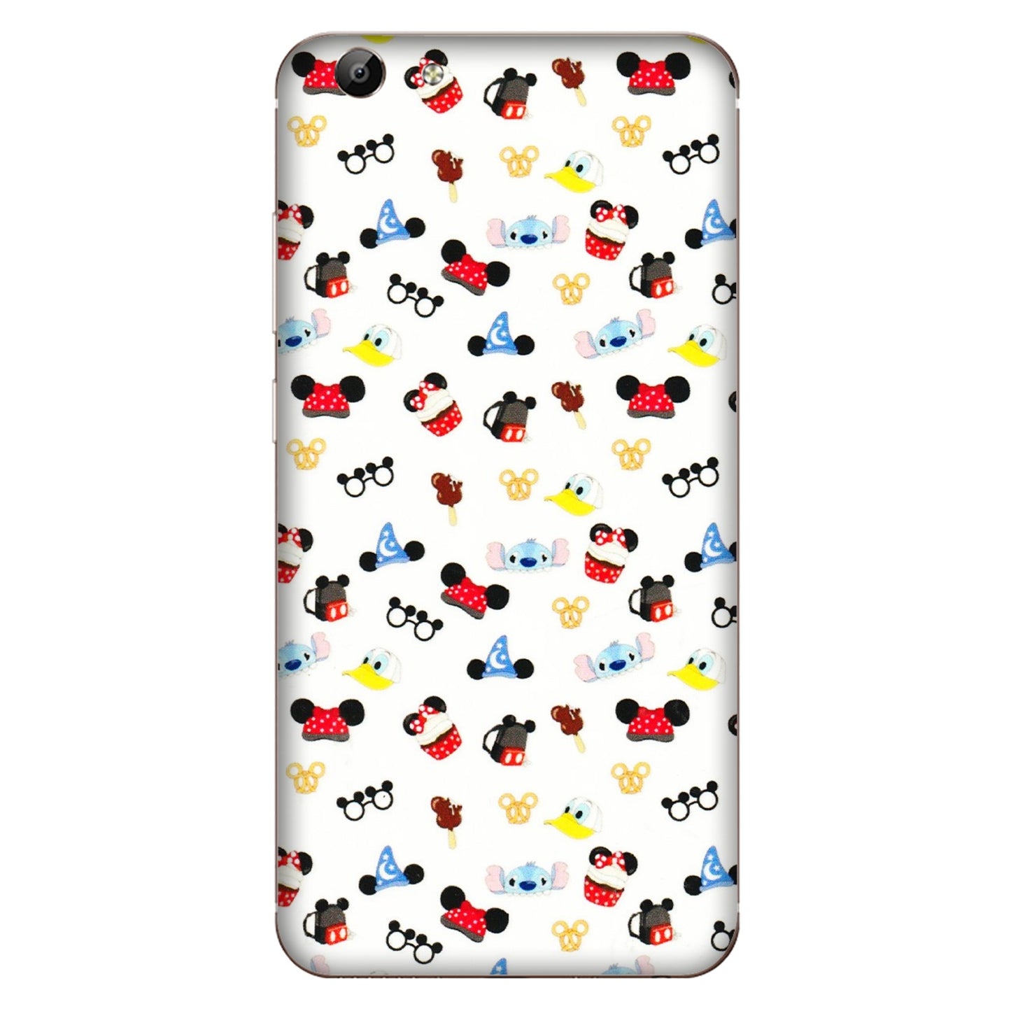 VIVO Y Series Phone Skins (All Models) - Minnie Mouse & Donald Doodles s - 3D Embossed Finish (L-194) Vivo Y69