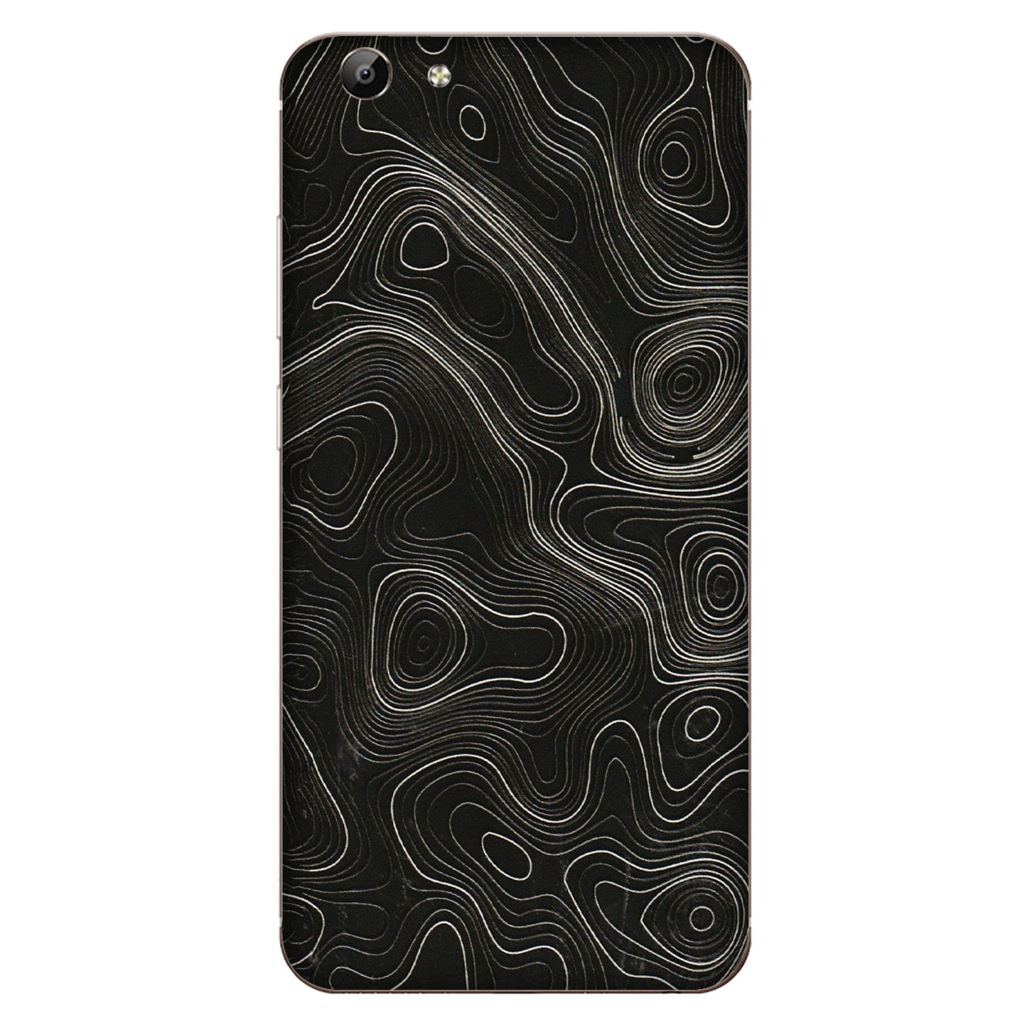 VIVO Y Series Phone Skins (All Models) - Black Swirl - 3D Embossed Finish (L-196) Vivo Y69