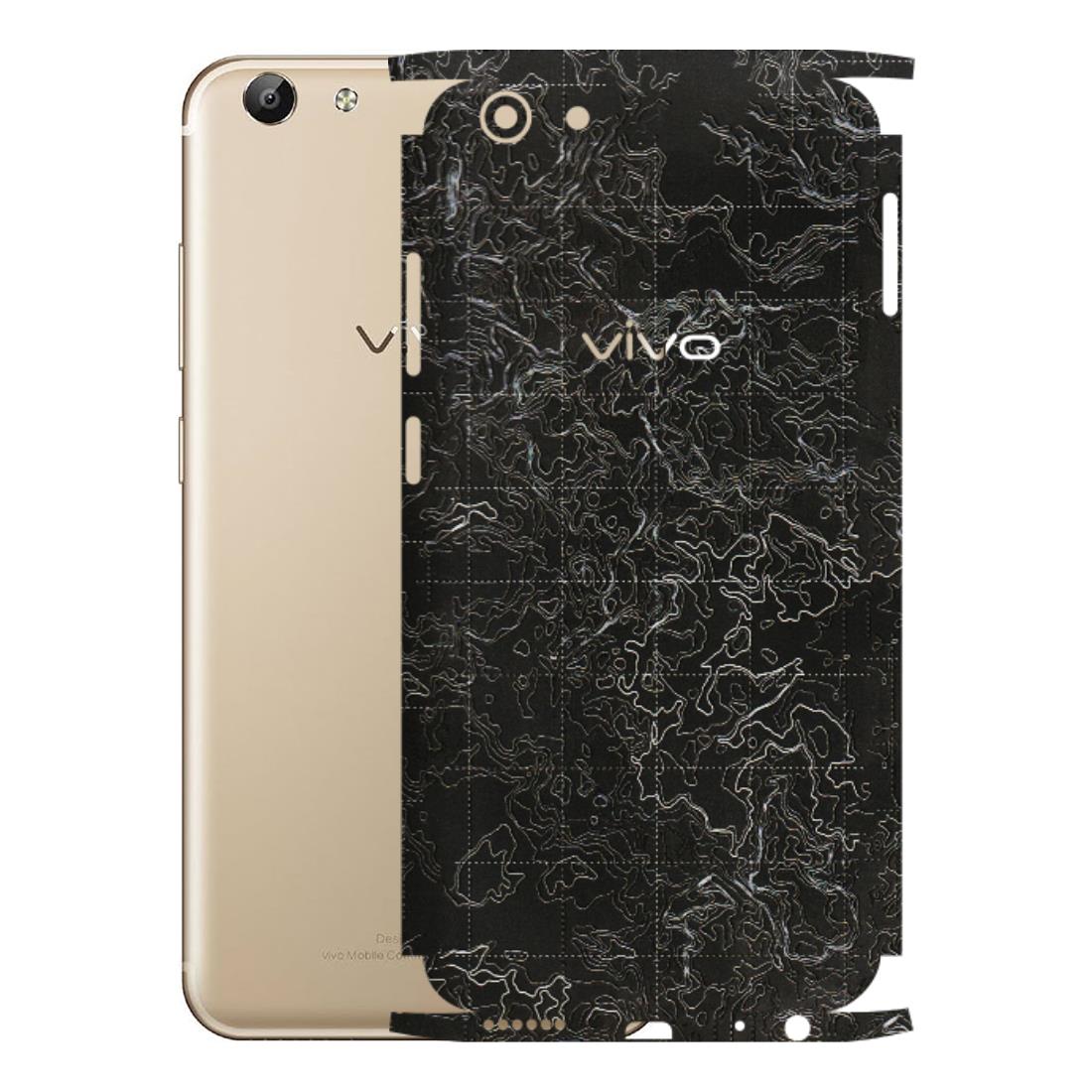 VIVO Y Series Phone Skins (All Models) - Black map Texture - 3D Embossed Finish (L-201) Vivo Y69