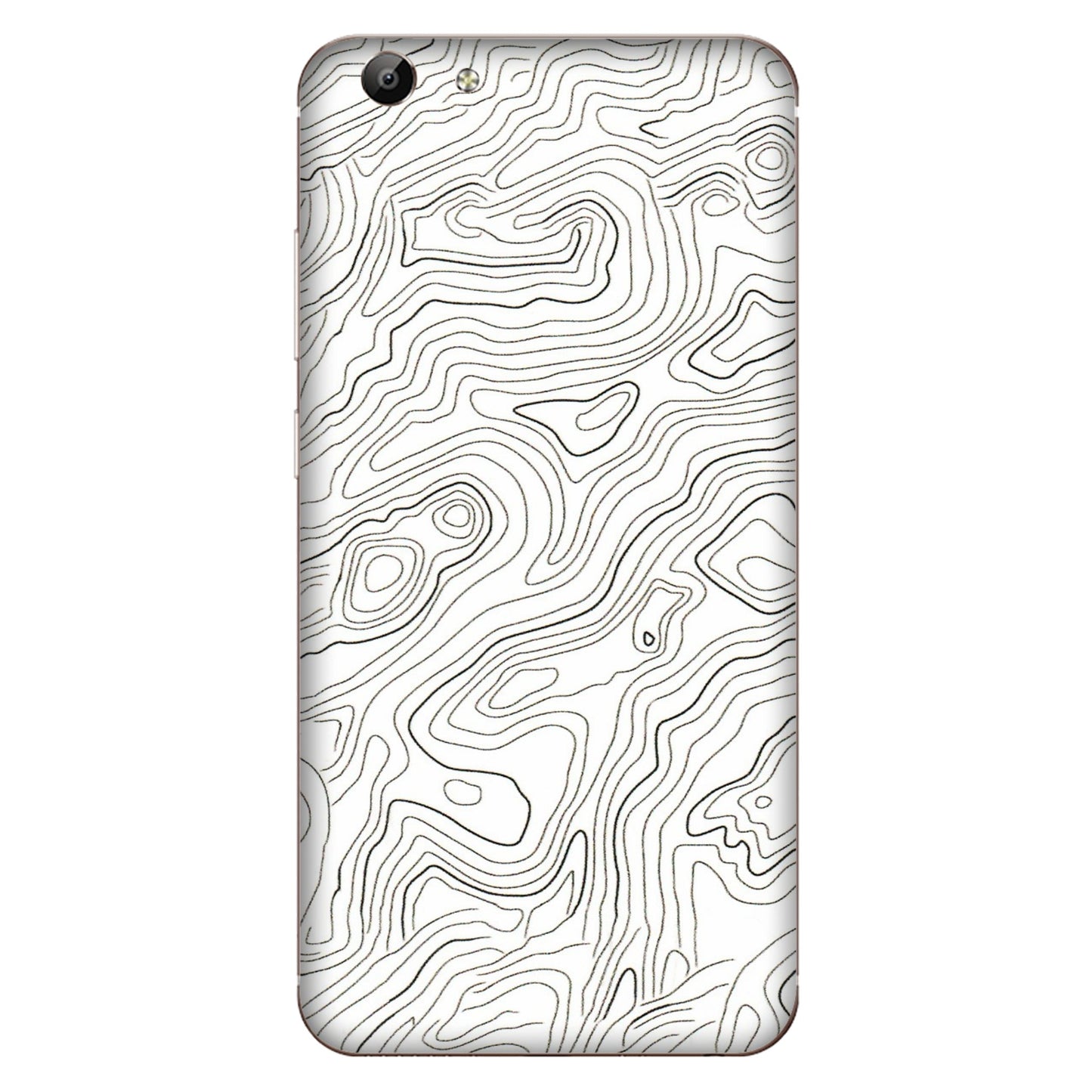 VIVO Y Series Phone Skins (All Models) - White Black Swirls - 3D Embossed Finish (L-219) Vivo Y69