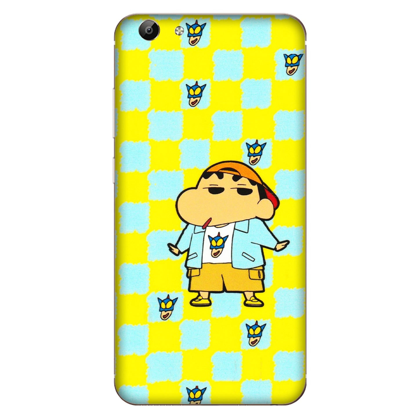 VIVO Y Series Phone Skins (All Models) - Yellow Blue Shinchan Cute - 3D Embossed Finish (L-221) Vivo Y69