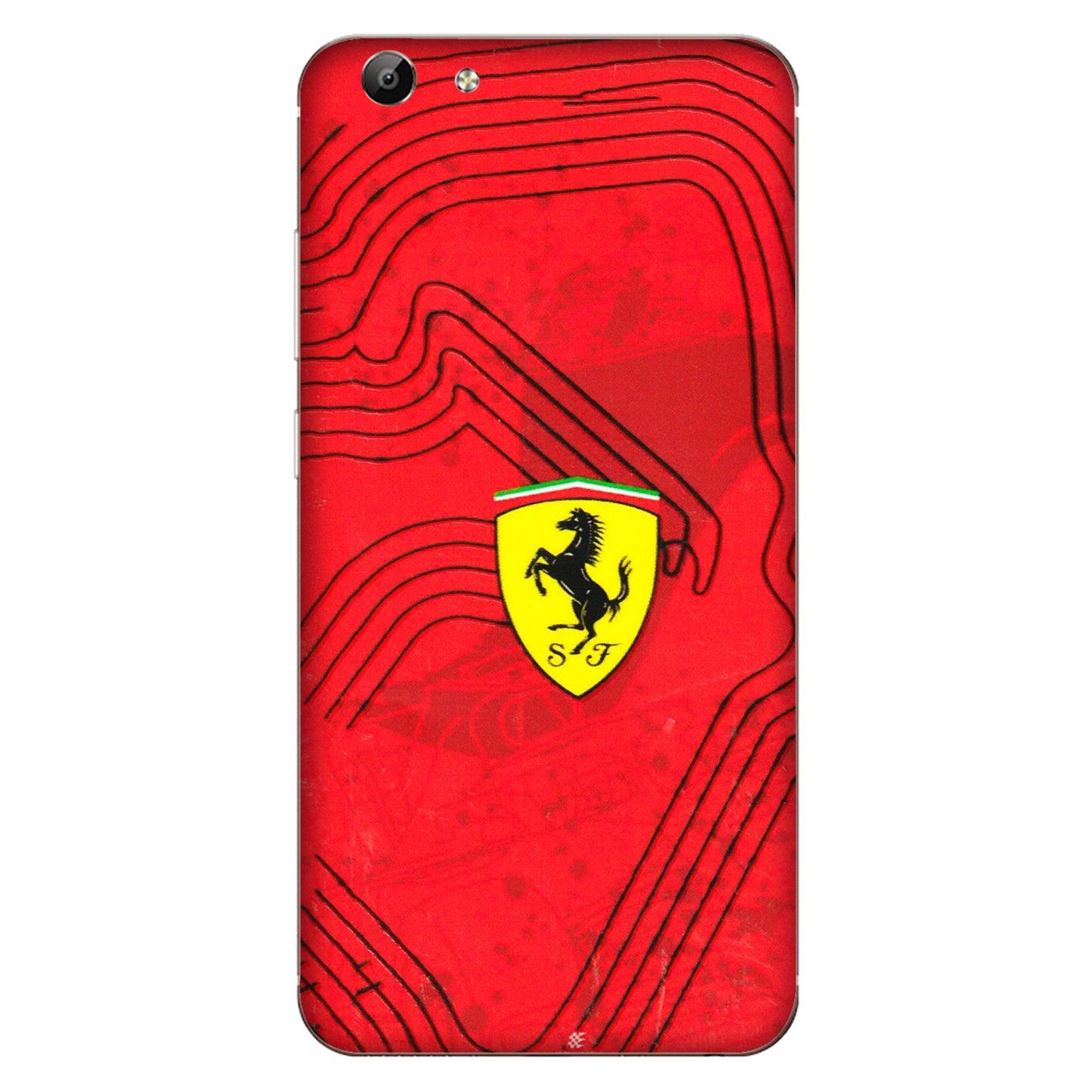 VIVO Y Series Phone Skins (All Models) - Red Ferrari Logo Stylish - 3D Embossed Finish (L-238) Vivo Y69
