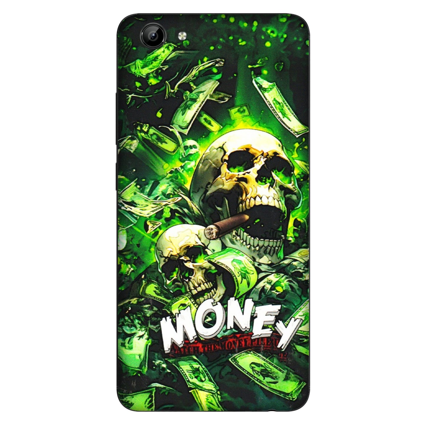 VIVO Y Series Phone Skins (All Models) - Skull Money - 3D Embossed Finish (L-303) Vivo Y71