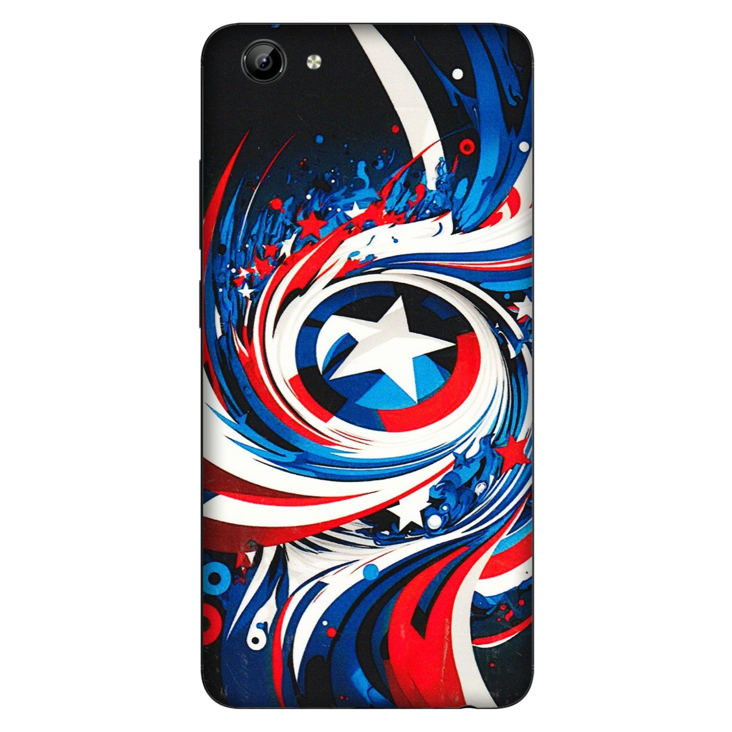 VIVO Y Series Phone Skins (All Models) - Captain America Logo - 3D Embossed Finish (L-307) Vivo Y71