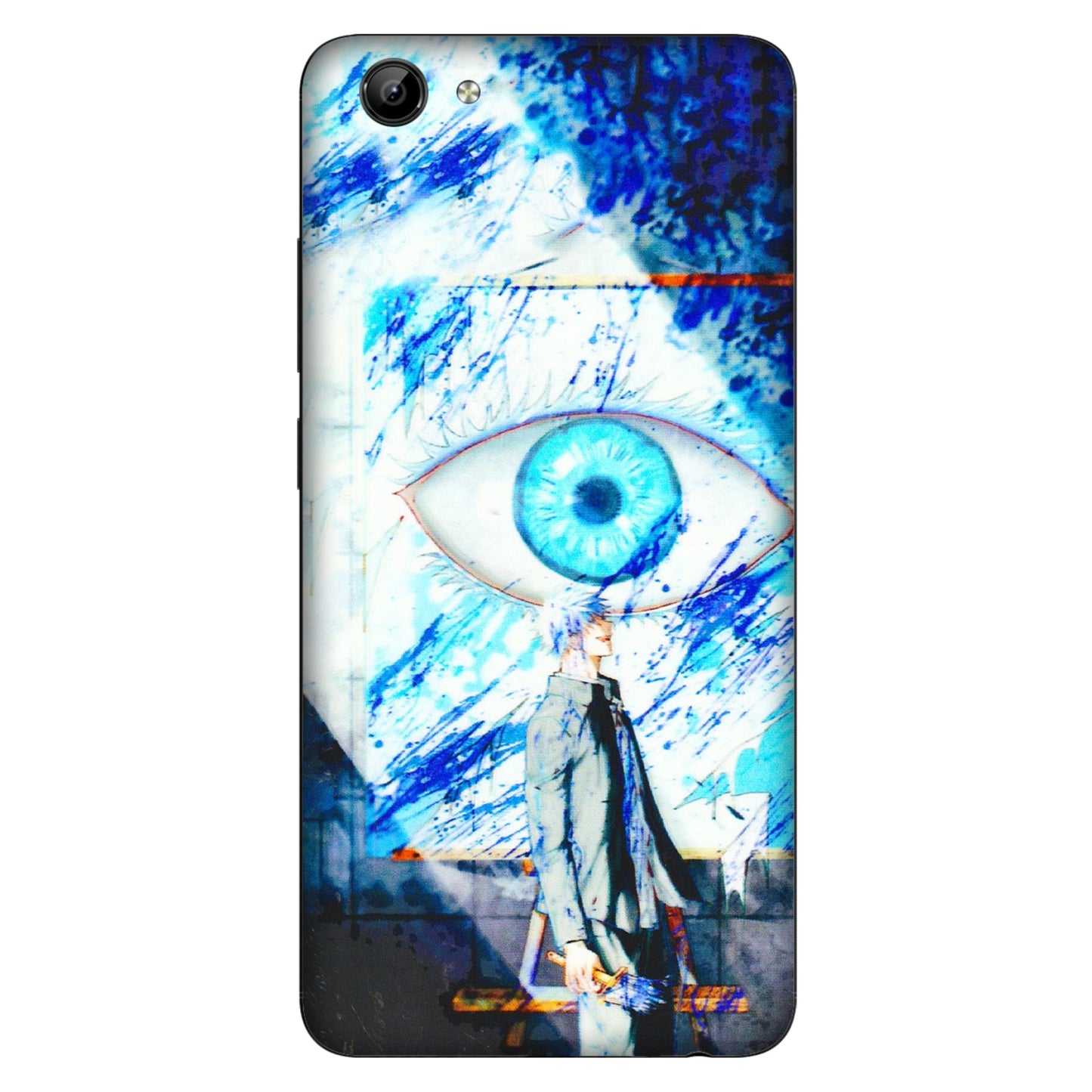 VIVO Y Series Phone Skins (All Models) - Anime Sea Blue Eye - 3D Embossed Finish (L-318) Vivo Y71