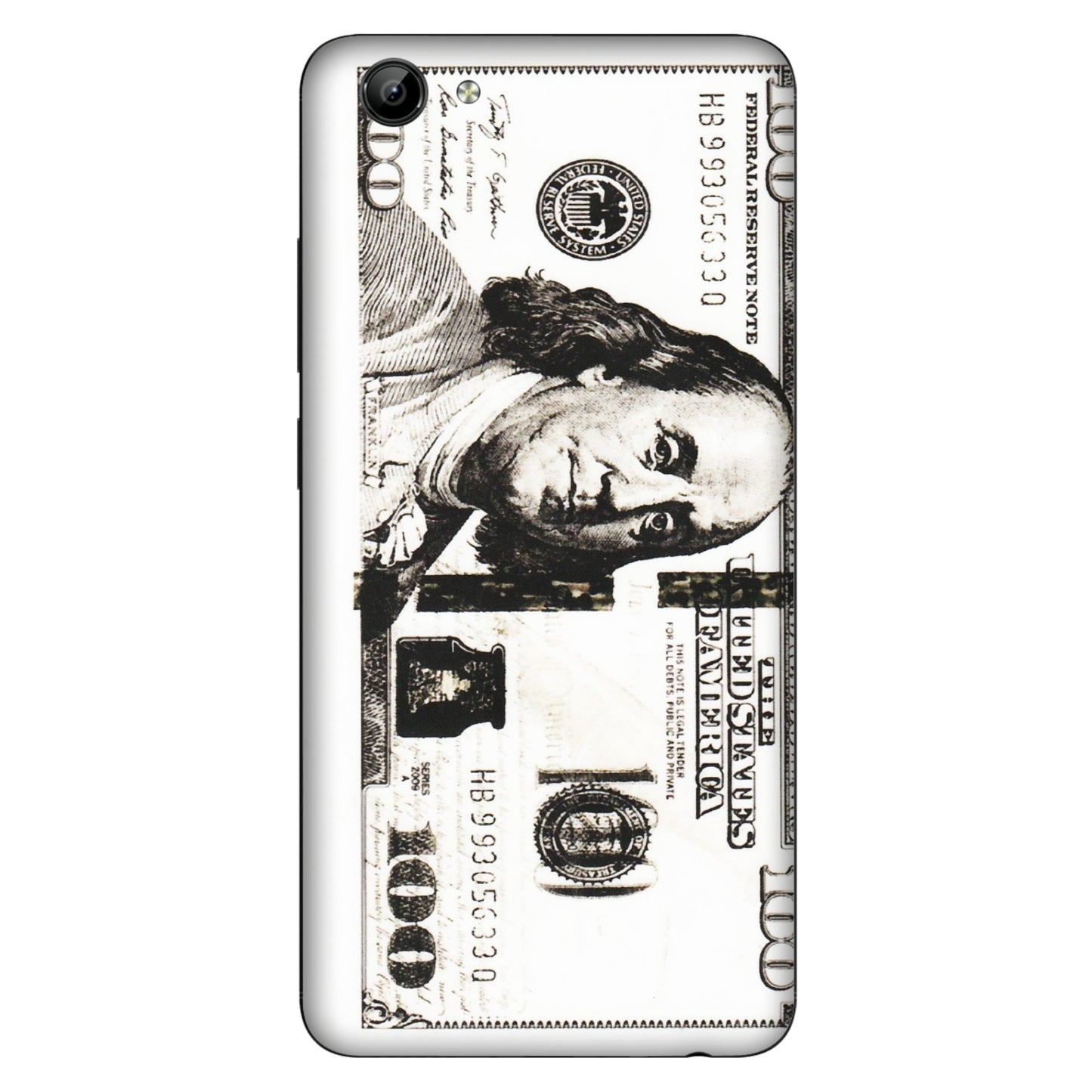 VIVO Y Series Phone Skins (All Models) - 100 Dollar Currency - Transparent Finish (T-01) Vivo Y71