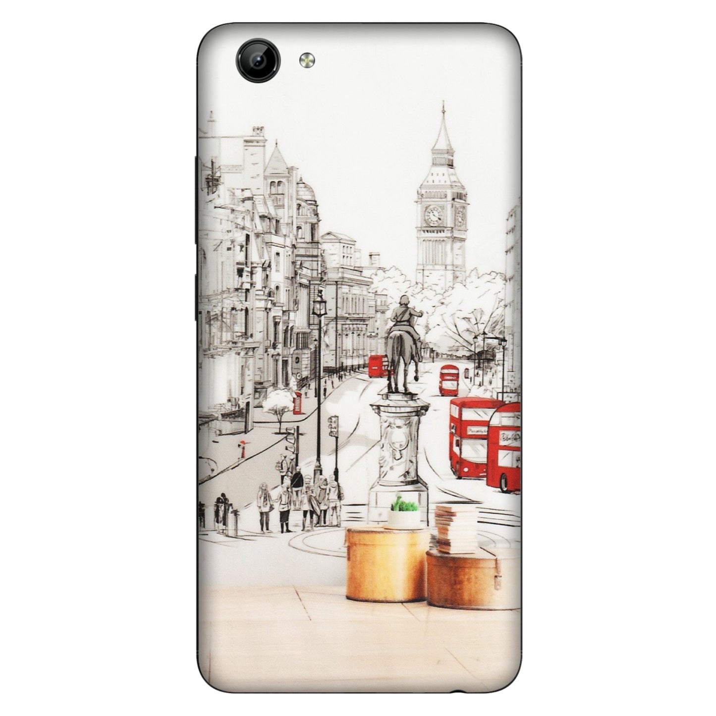 VIVO Y Series Phone Skins (All Models) - London Street - Transparent Finish (T-02) Vivo Y71