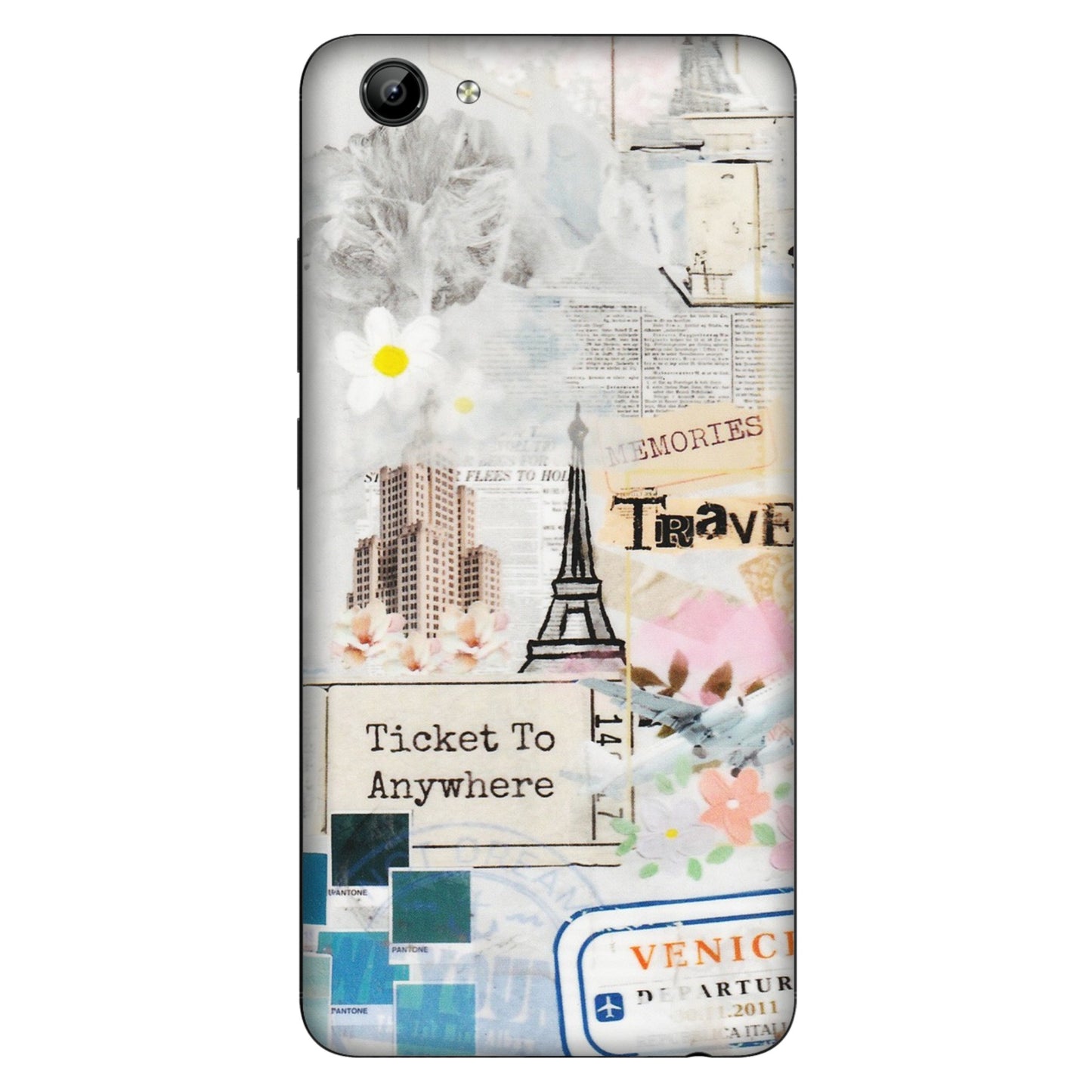 VIVO Y Series Phone Skins (All Models) - Travel Memories - Transparent Finish (T-09) Vivo Y71