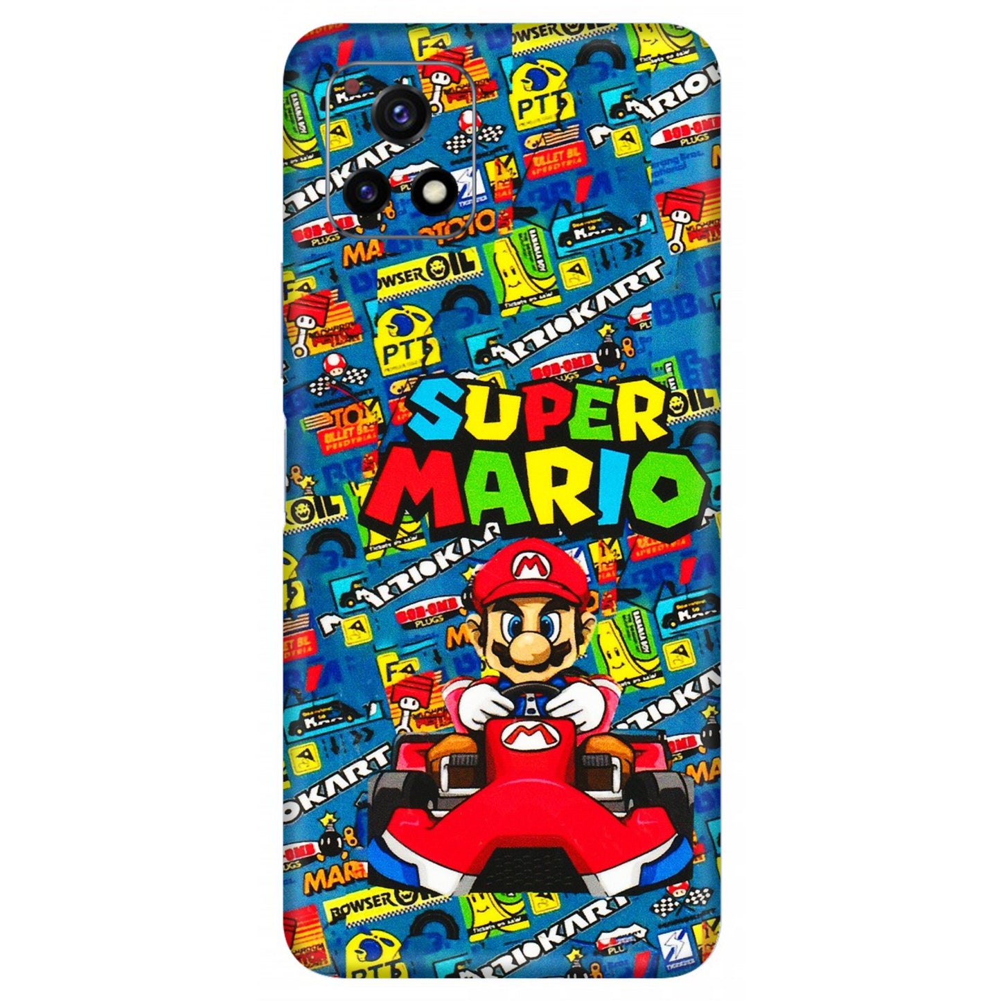 VIVO Y Series Phone Skins (All Models) - Super Mario Kart - 3D Embossed Finish (L-140) Vivo Y72 (5G)
