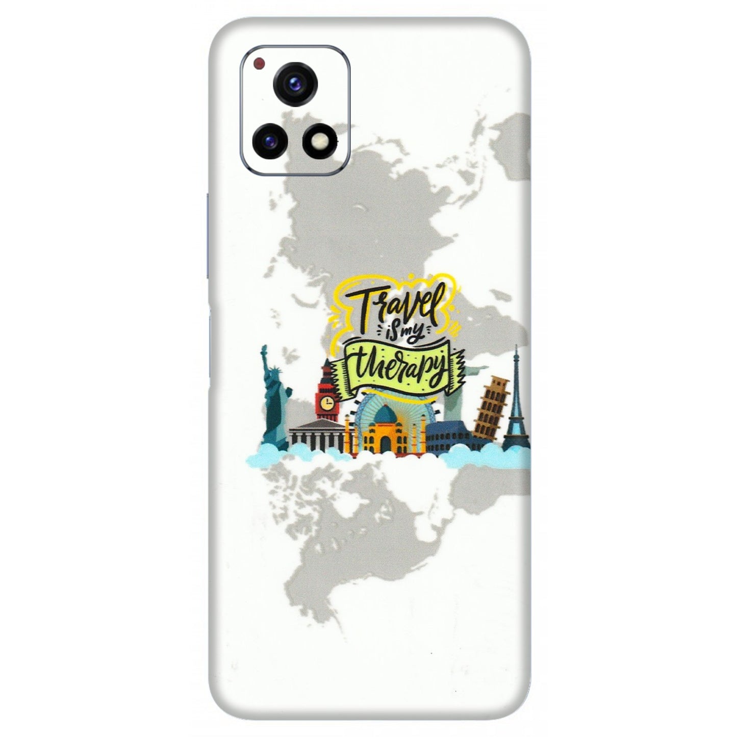VIVO Y Series Phone Skins (All Models) - Travel Therapy - 3D Embossed Finish (L-199) Vivo Y72 (5G)