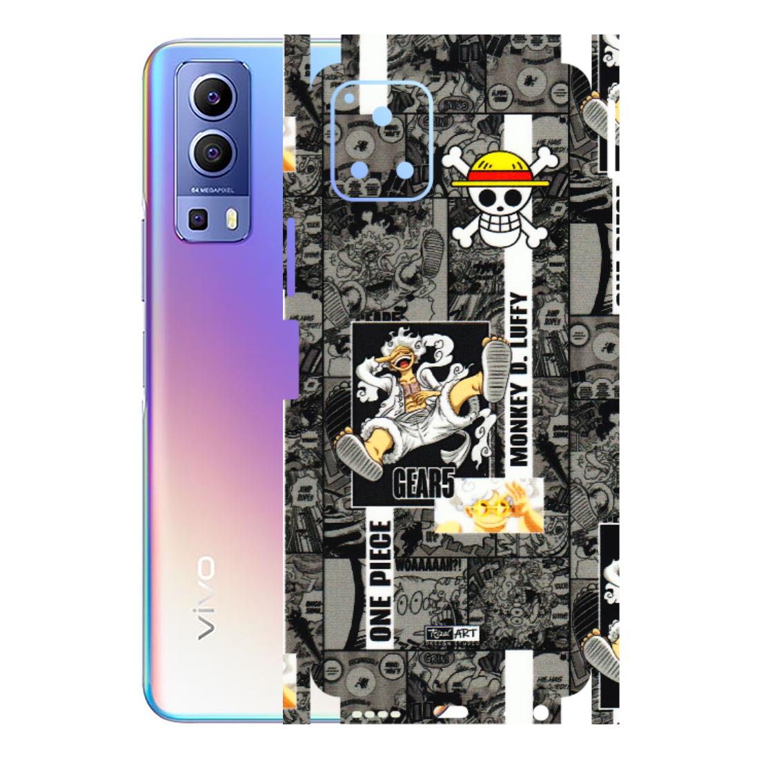 VIVO Y Series Phone Skins (All Models) - Cuffy Anime MonkeyCamic - 3D Embossed Finish (L-242) Vivo Y72 (5G)