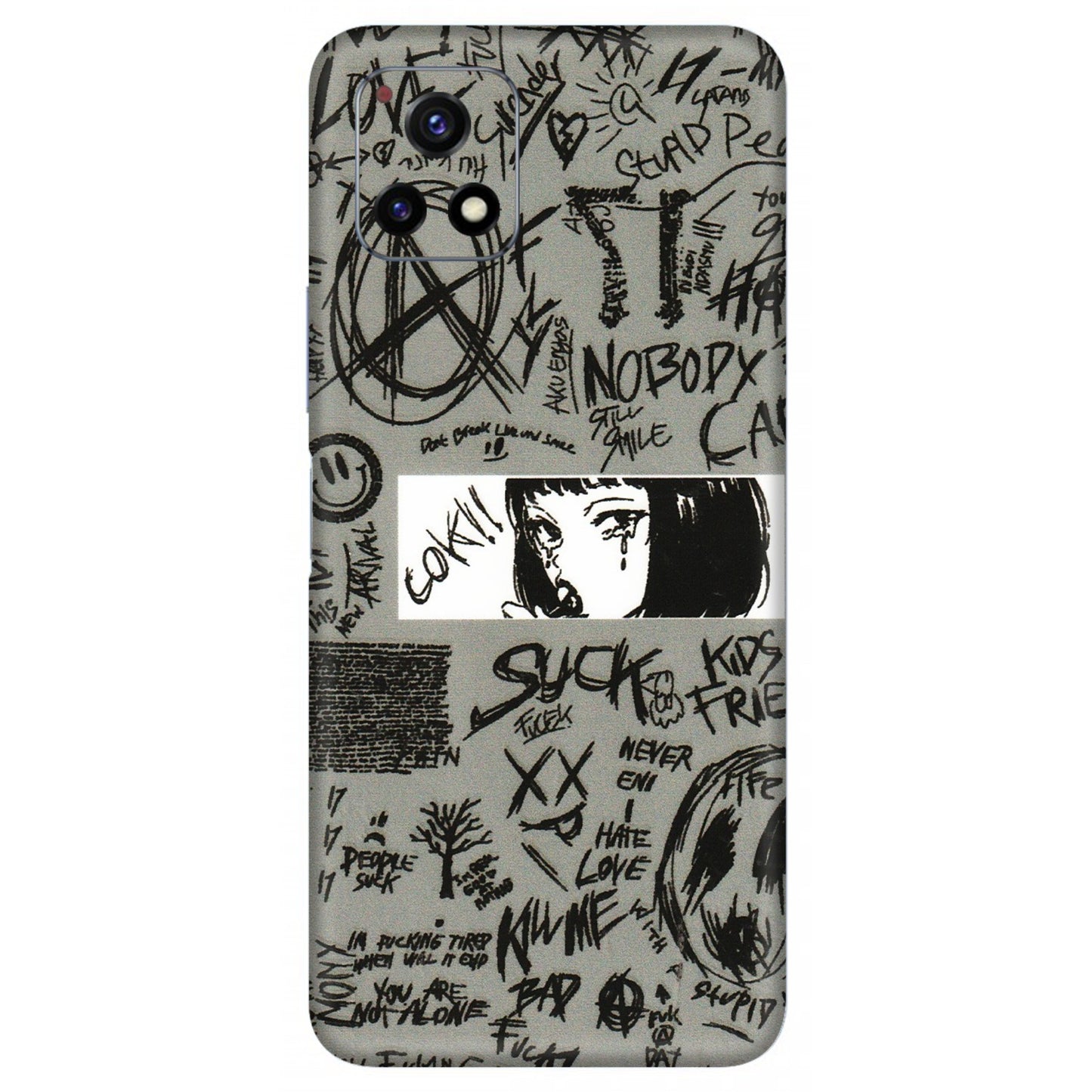 VIVO Y Series Phone Skins (All Models) - Never Have Love Anime - 3D Embossed Finish (L-260) Vivo Y72 (5G)