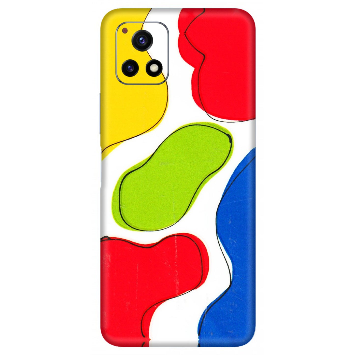 VIVO Y Series Phone Skins (All Models) - RGB Colour Paint - 3D Embossed Finish (L-284) Vivo Y72 (5G)