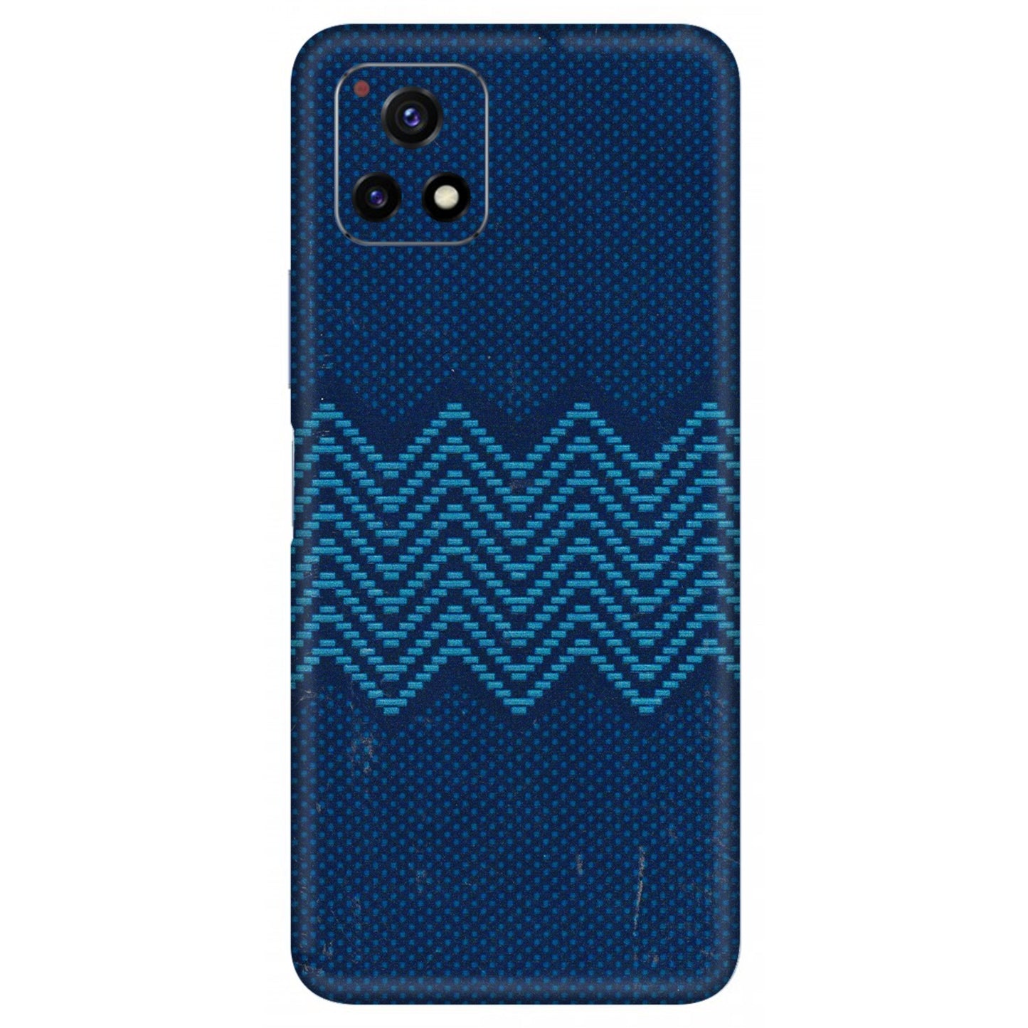 VIVO Y Series Phone Skins (All Models) - Blue Sober Waves - 3D Embossed Finish (L-306) Vivo Y72 (5G)