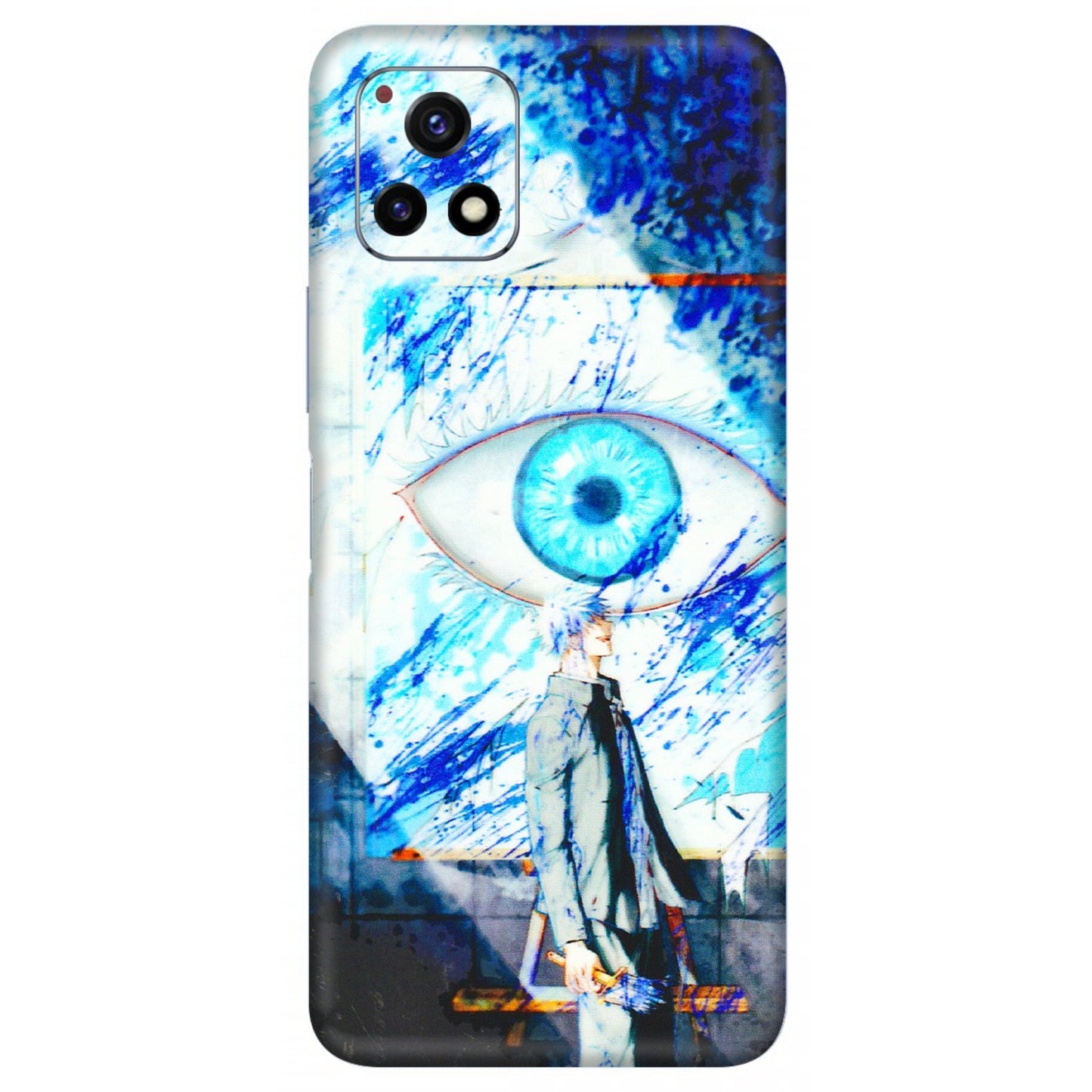 VIVO Y Series Phone Skins (All Models) - Anime Sea Blue Eye - 3D Embossed Finish (L-318) Vivo Y72 (5G)