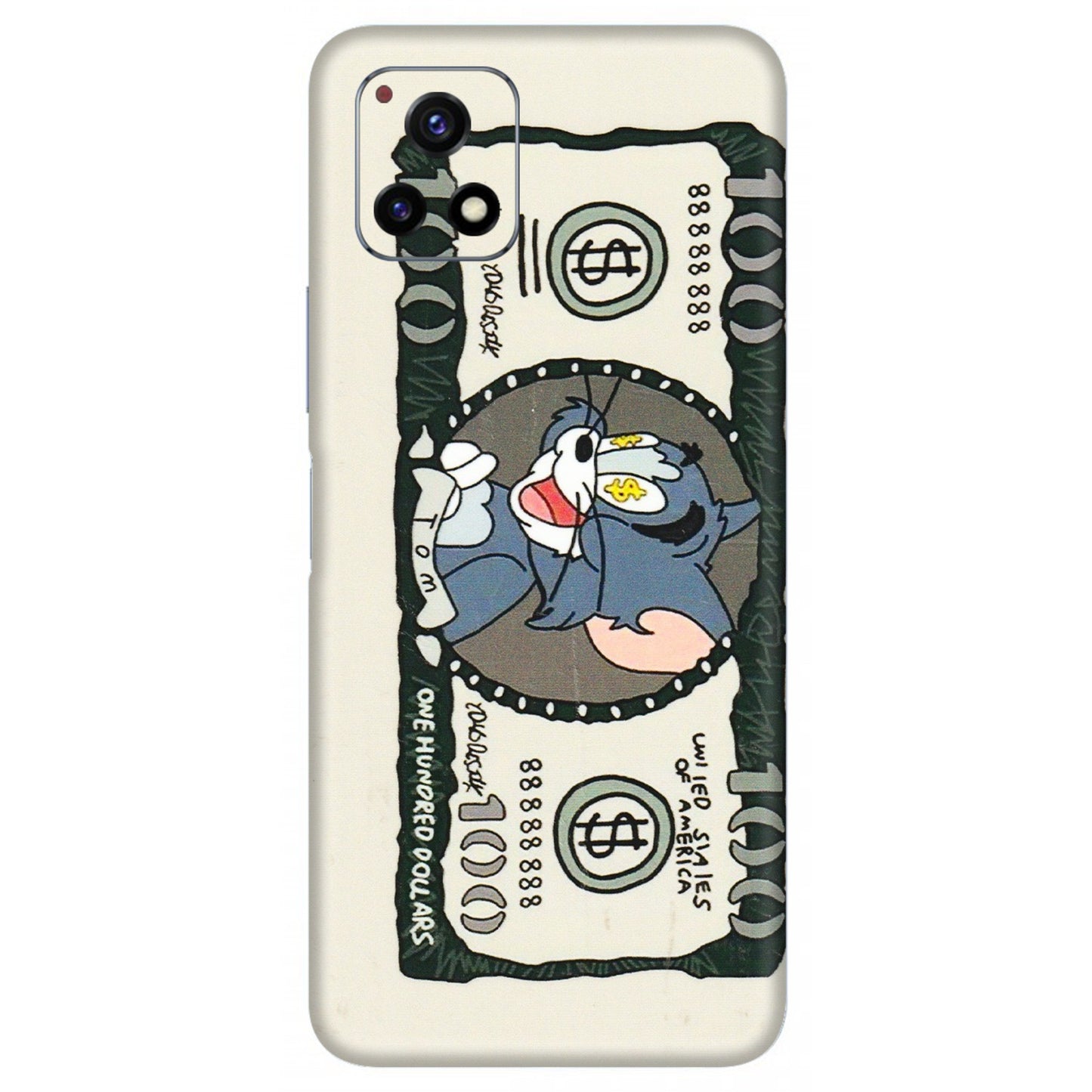 VIVO Y Series Phone Skins (All Models) - Tom Hundred Dollar - 3D Embossed Finish (L-324) Vivo Y72 (5G)