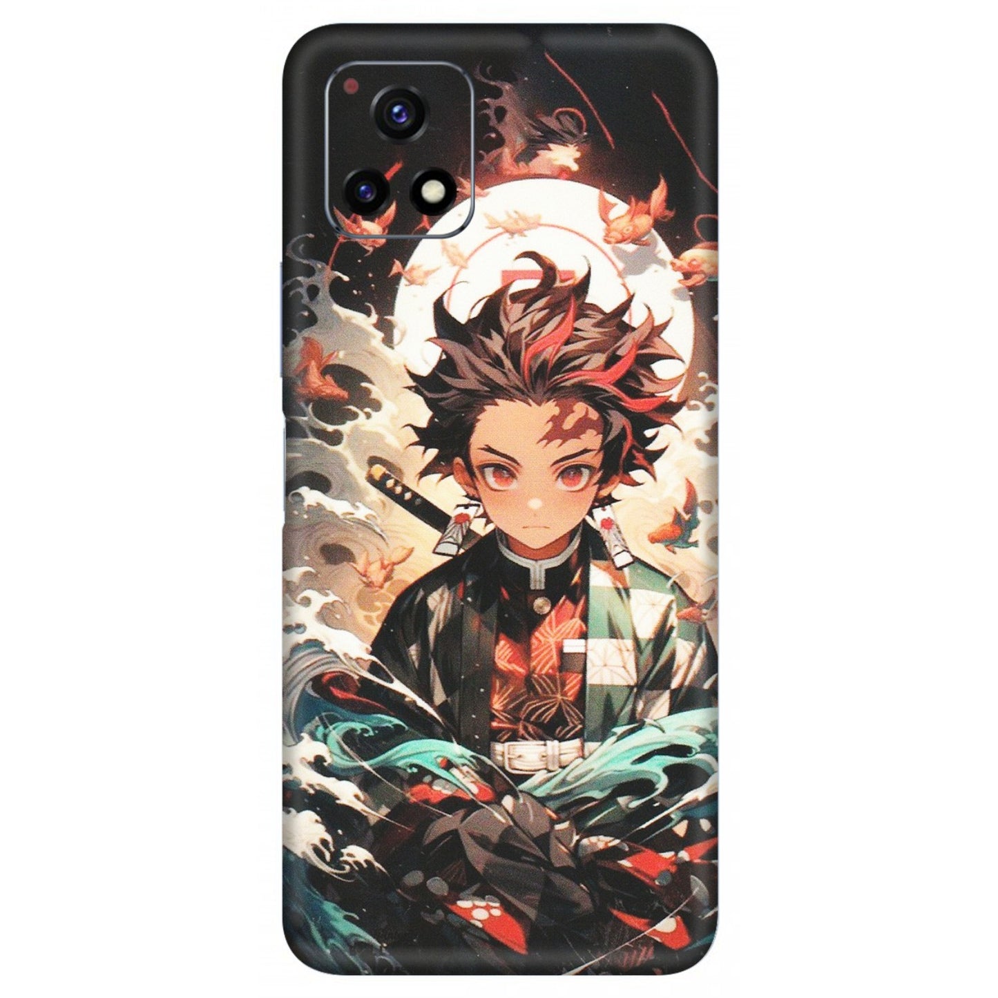 VIVO Y Series Phone Skins (All Models) - Tanjiro Demon Slayer Anime - Matte Finish (M-158) Vivo Y72 (5G)