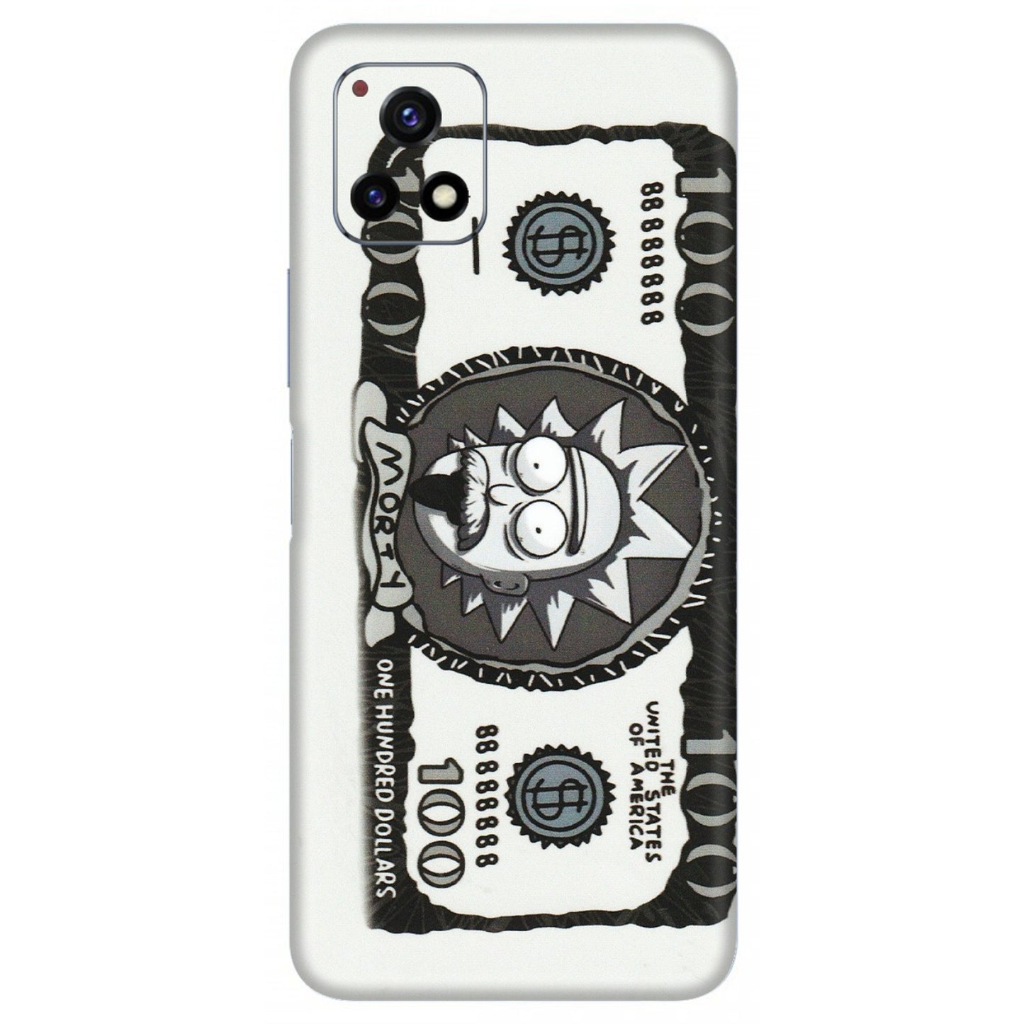 VIVO Y Series Phone Skins (All Models) - Rick And Morty Hundred Dollar Anime - Matte Finish (M-161) Vivo Y72 (5G)