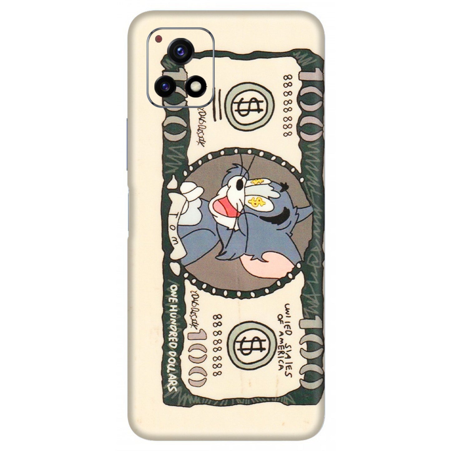 VIVO Y Series Phone Skins (All Models) - One Hundred Dollar Tom - Transparent Finish (T-16) Vivo Y72 (5G)