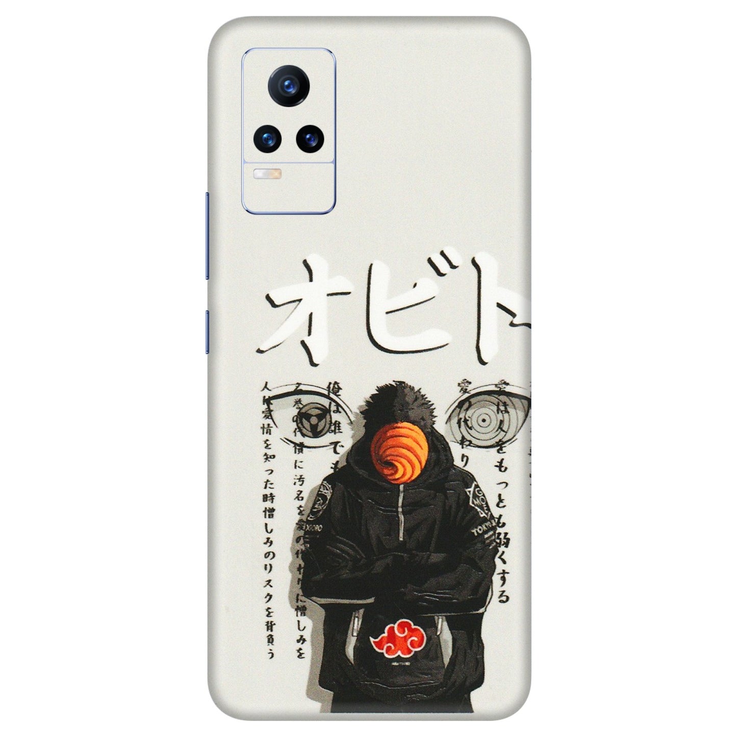 VIVO Y Series Phone Skins (All Models) - Obito Anime Eye - 3D Embossed Finish (L-19) Vivo Y73