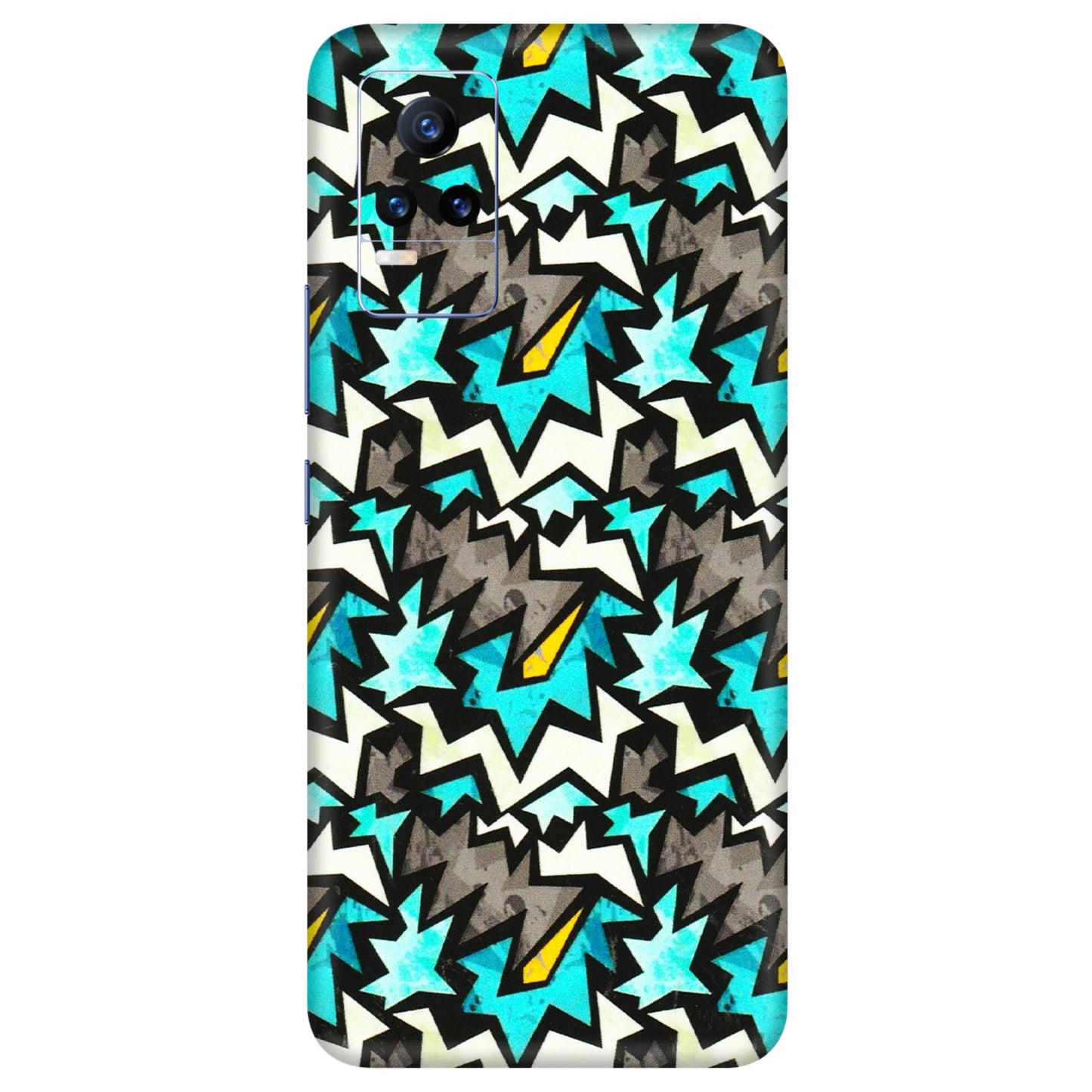 VIVO Y Series Phone Skins (All Models) - Funky Zig Zag - 3D Embossed Finish (L-223) Vivo Y73
