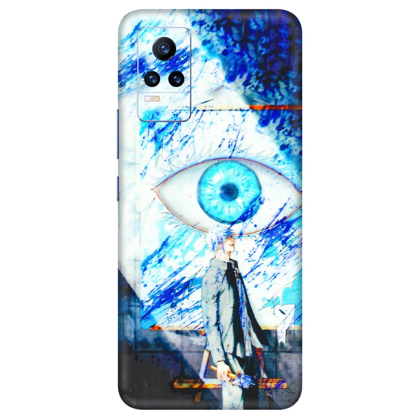 VIVO Y Series Phone Skins (All Models) - Anime Sea Blue Eye - 3D Embossed Finish (L-318) Vivo Y73