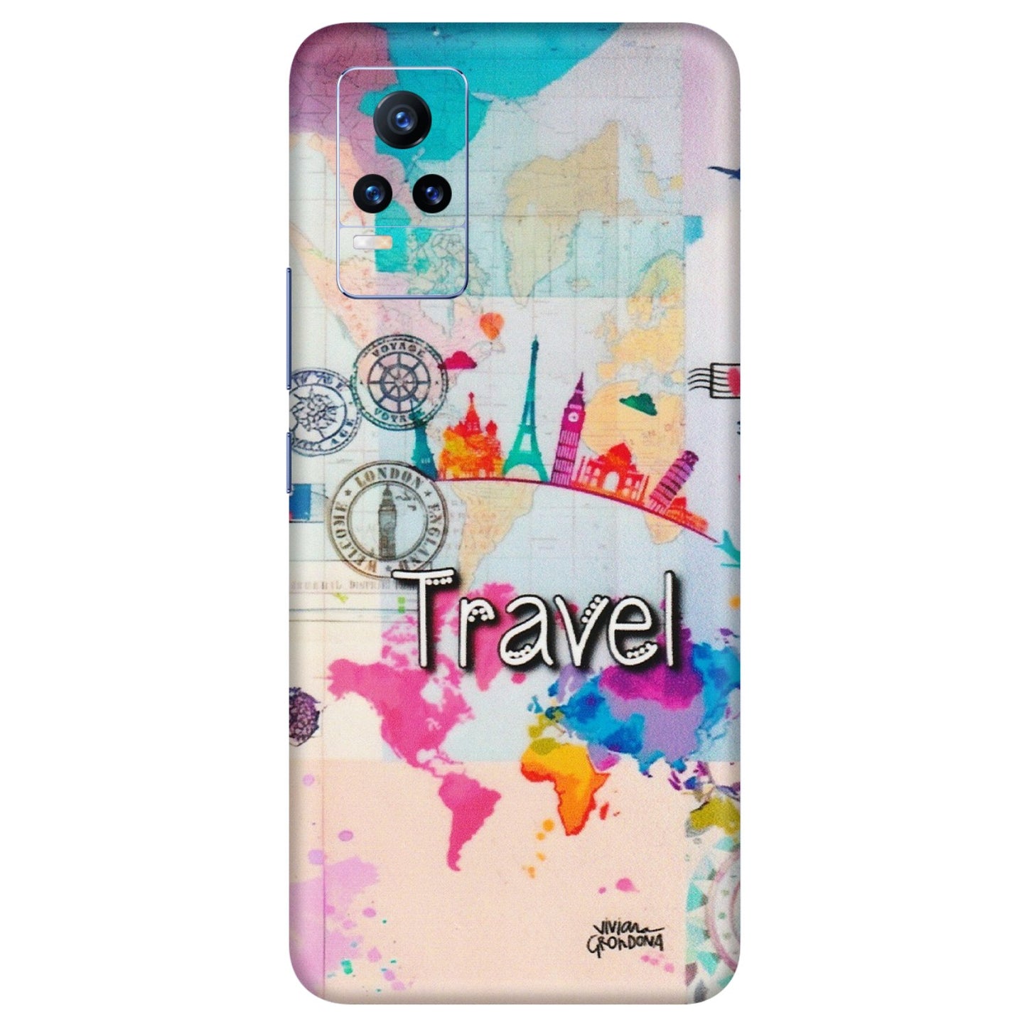 VIVO Y Series Phone Skins (All Models) - Travel The Wonders - Matte Finish (M-108) Vivo Y73
