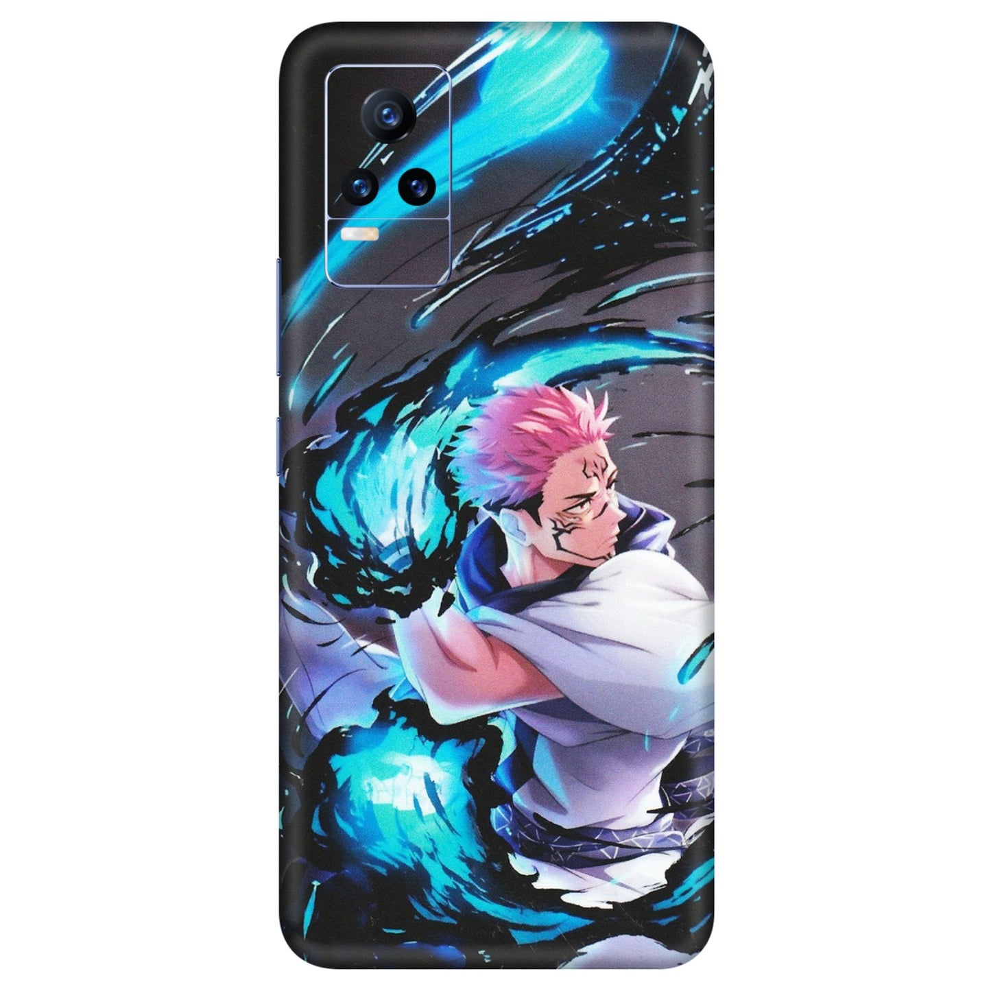 VIVO Y Series Phone Skins (All Models) - New Jujutsu Kaisen Grey Blue Anime - Matte Finish (M-127) Vivo Y73