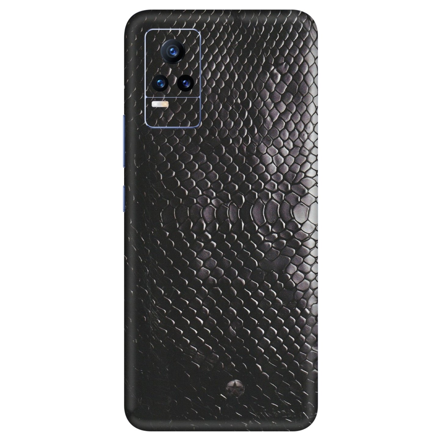 VIVO Y Series Phone Skins (All Models) - Black Snack Leather - Matte Finish (M-147) Vivo Y73