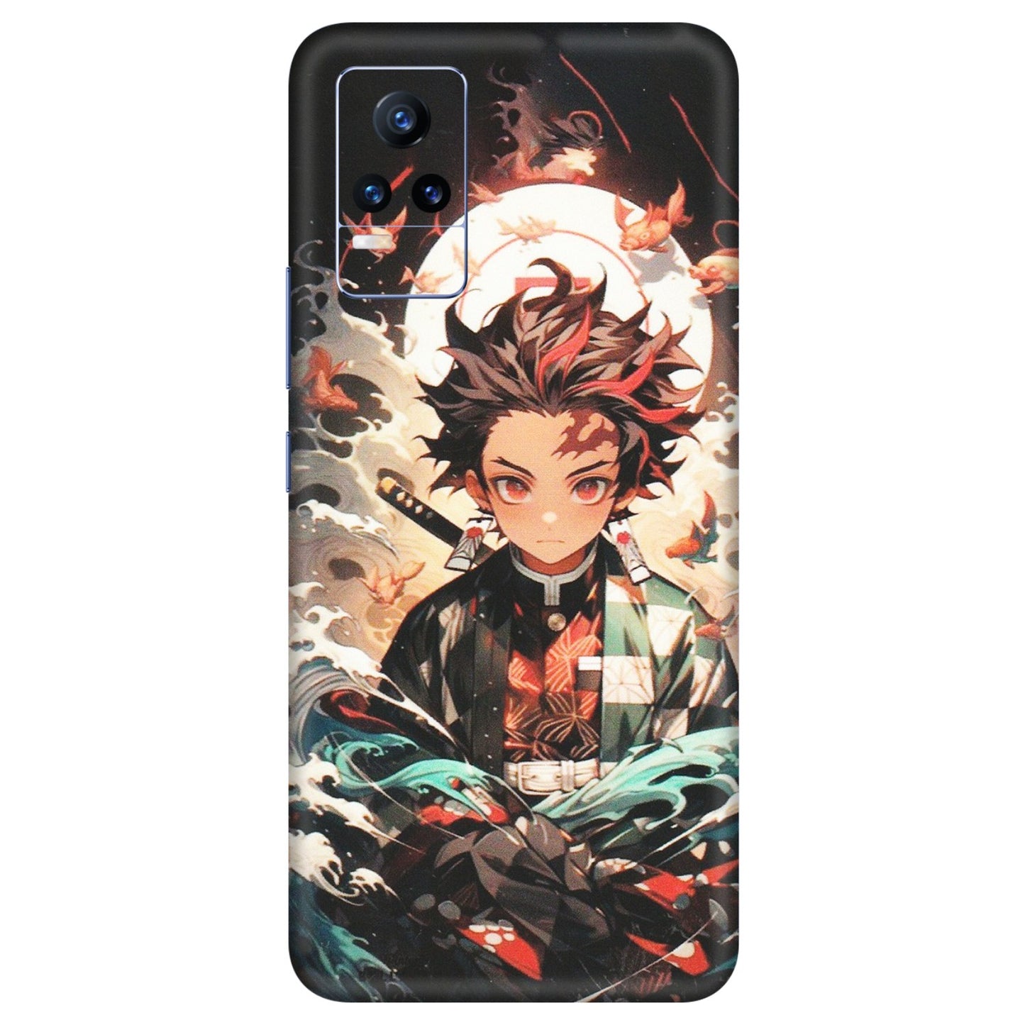 VIVO Y Series Phone Skins (All Models) - Tanjiro Demon Slayer Anime - Matte Finish (M-158) Vivo Y73