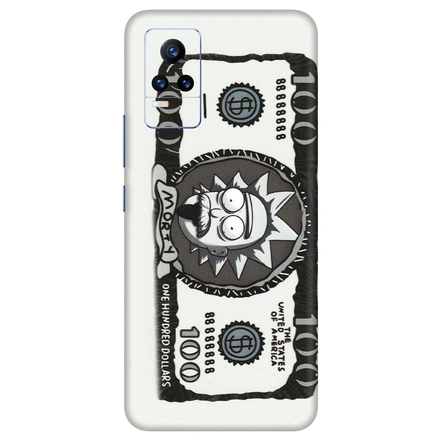 VIVO Y Series Phone Skins (All Models) - Rick And Morty Hundred Dollar Anime - Matte Finish (M-161) Vivo Y73