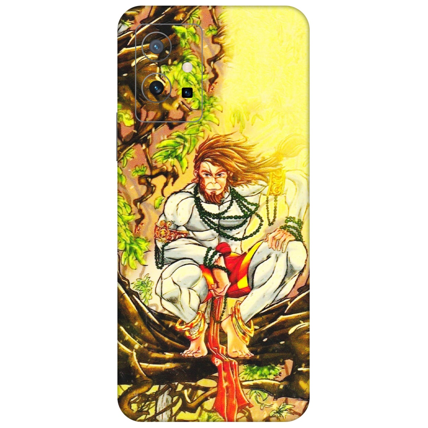 VIVO Y Series Phone Skins (All Models) - Lord Hanuman - 3D Embossed Finish (L-152) Vivo Y75 (5G)